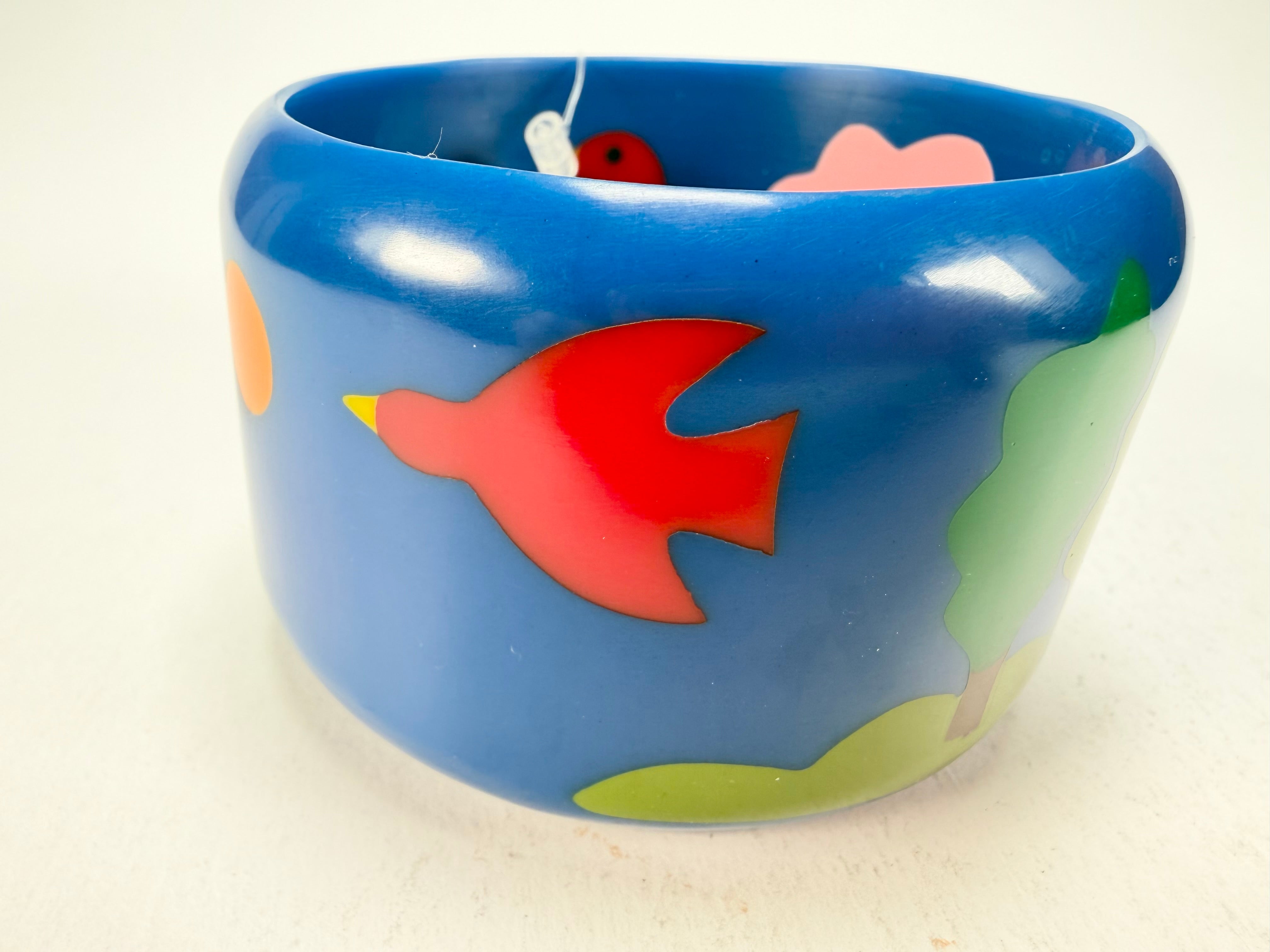 Marion Godart - Natural "Jeune" Blue Solid Round 5cm Bangle