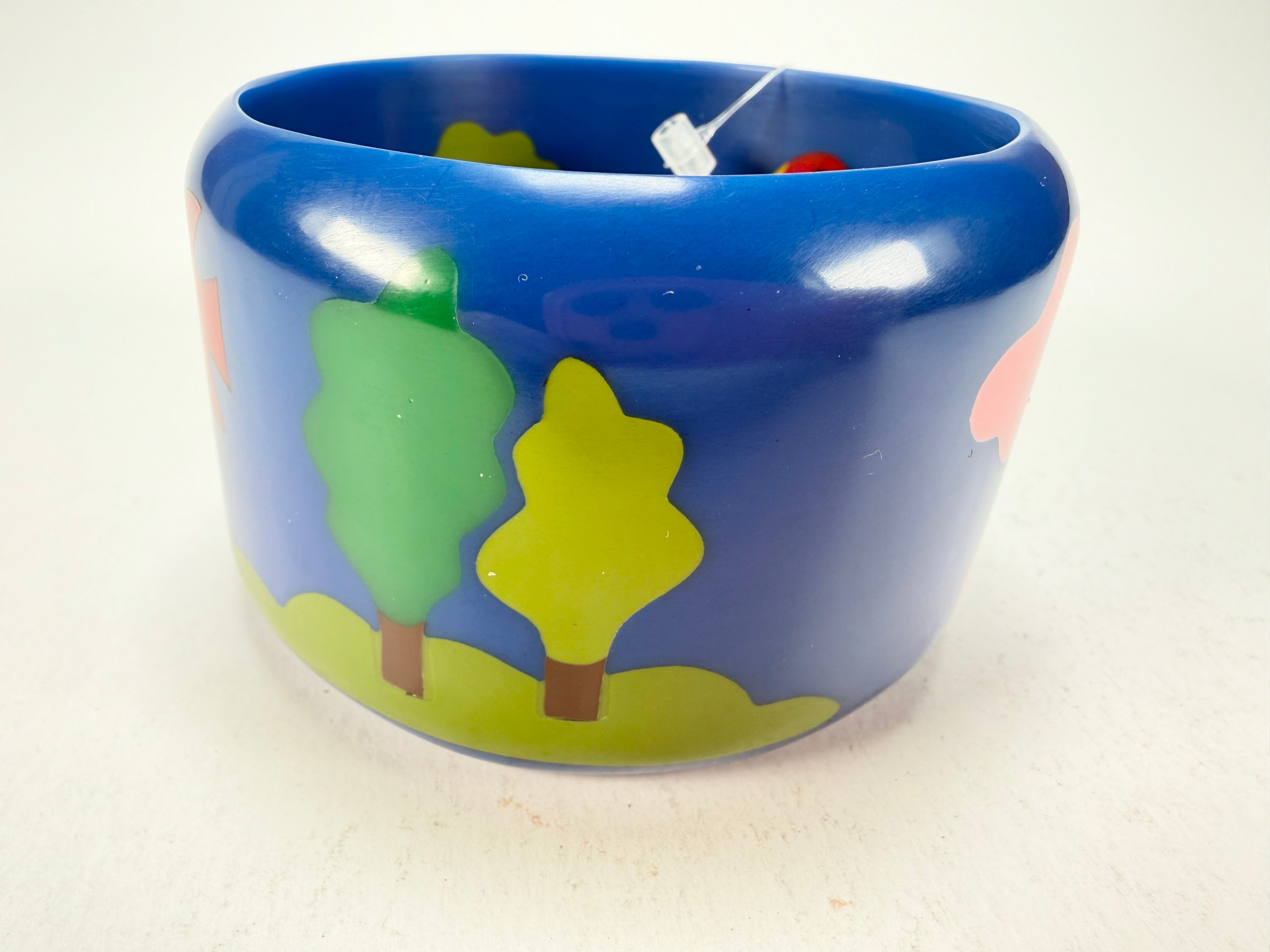 Marion Godart - Natural "Jeune" Blue Solid Round 5cm Bangle