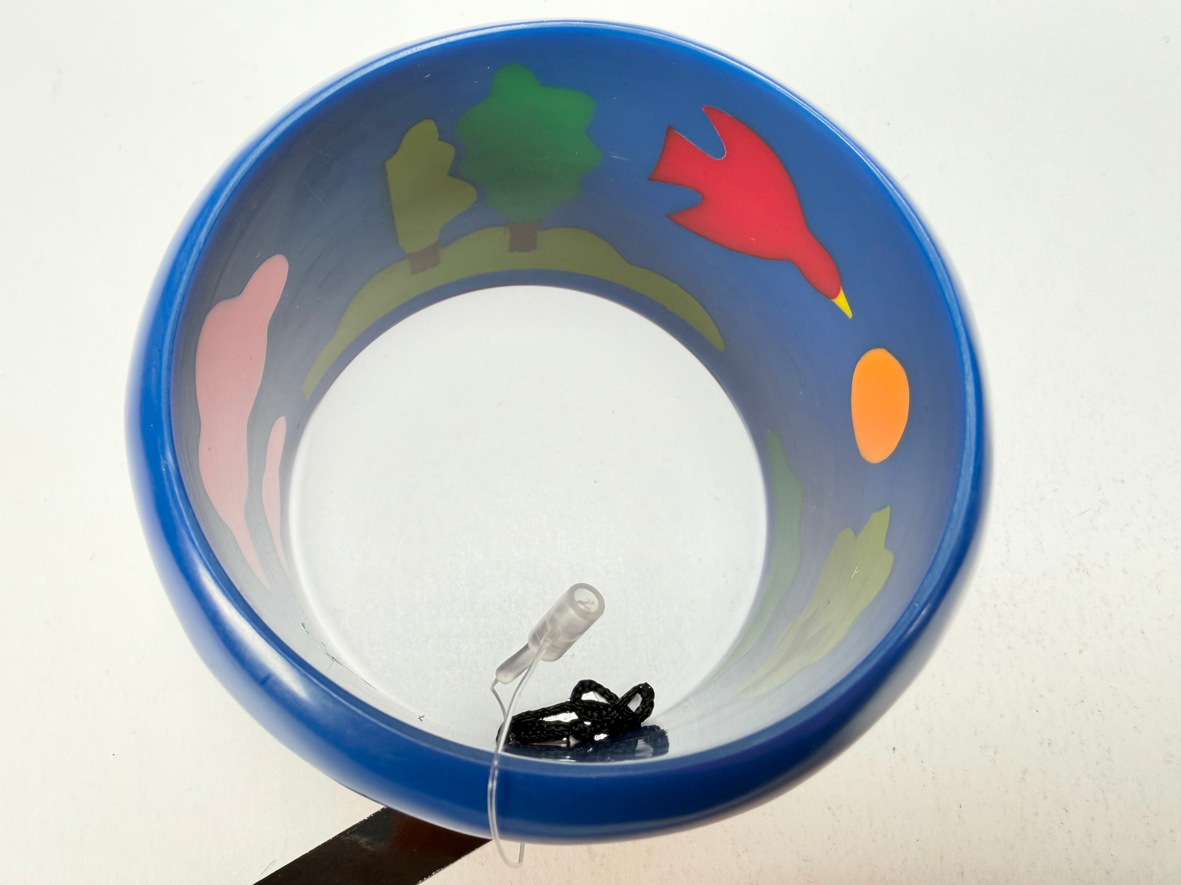 Marion Godart - Natural "Jeune" Blue Solid Round 5cm Bangle