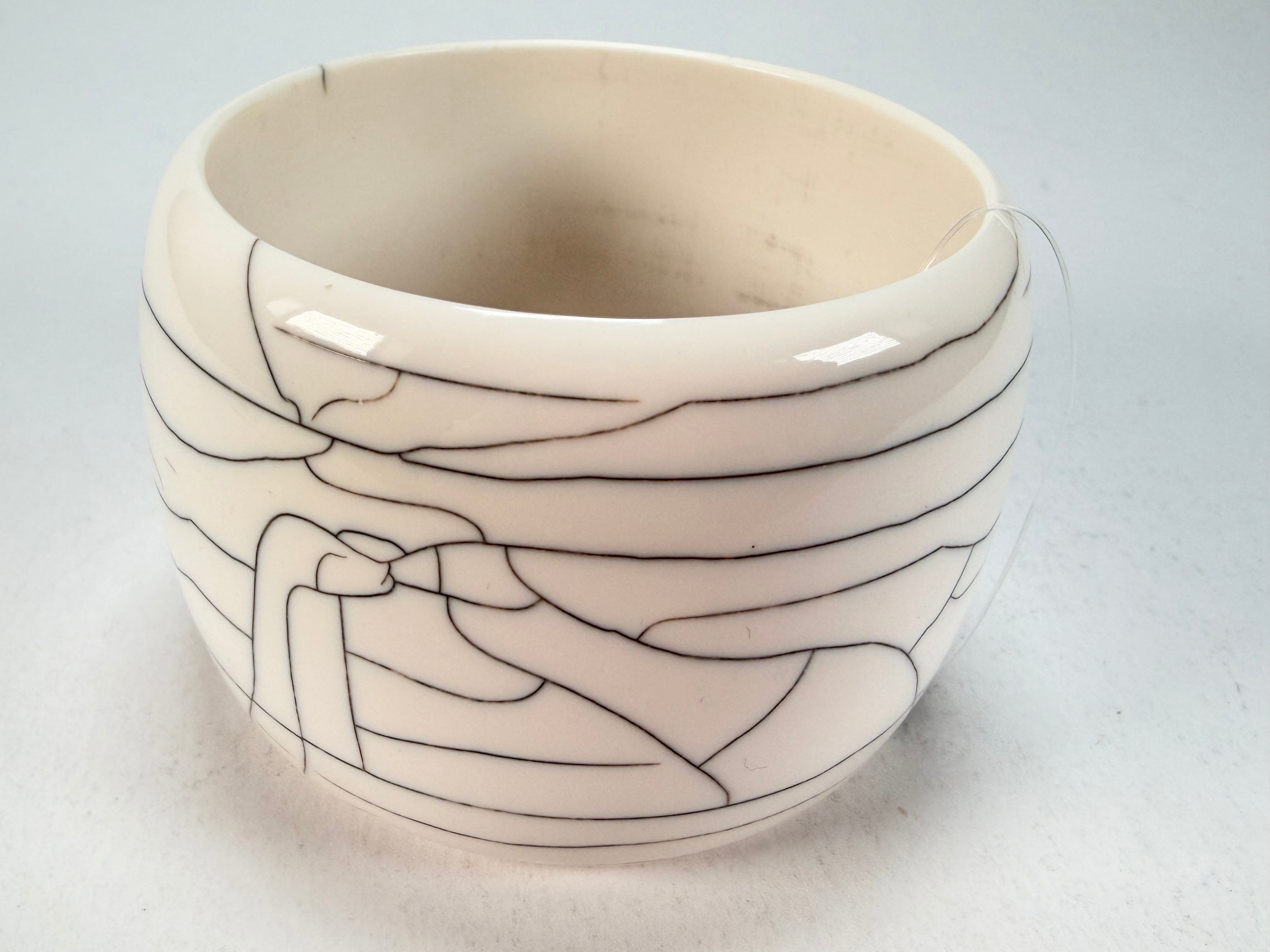 Marion Godart - Fragmental "Fissures" Cream Solid Round 5cm Bangle