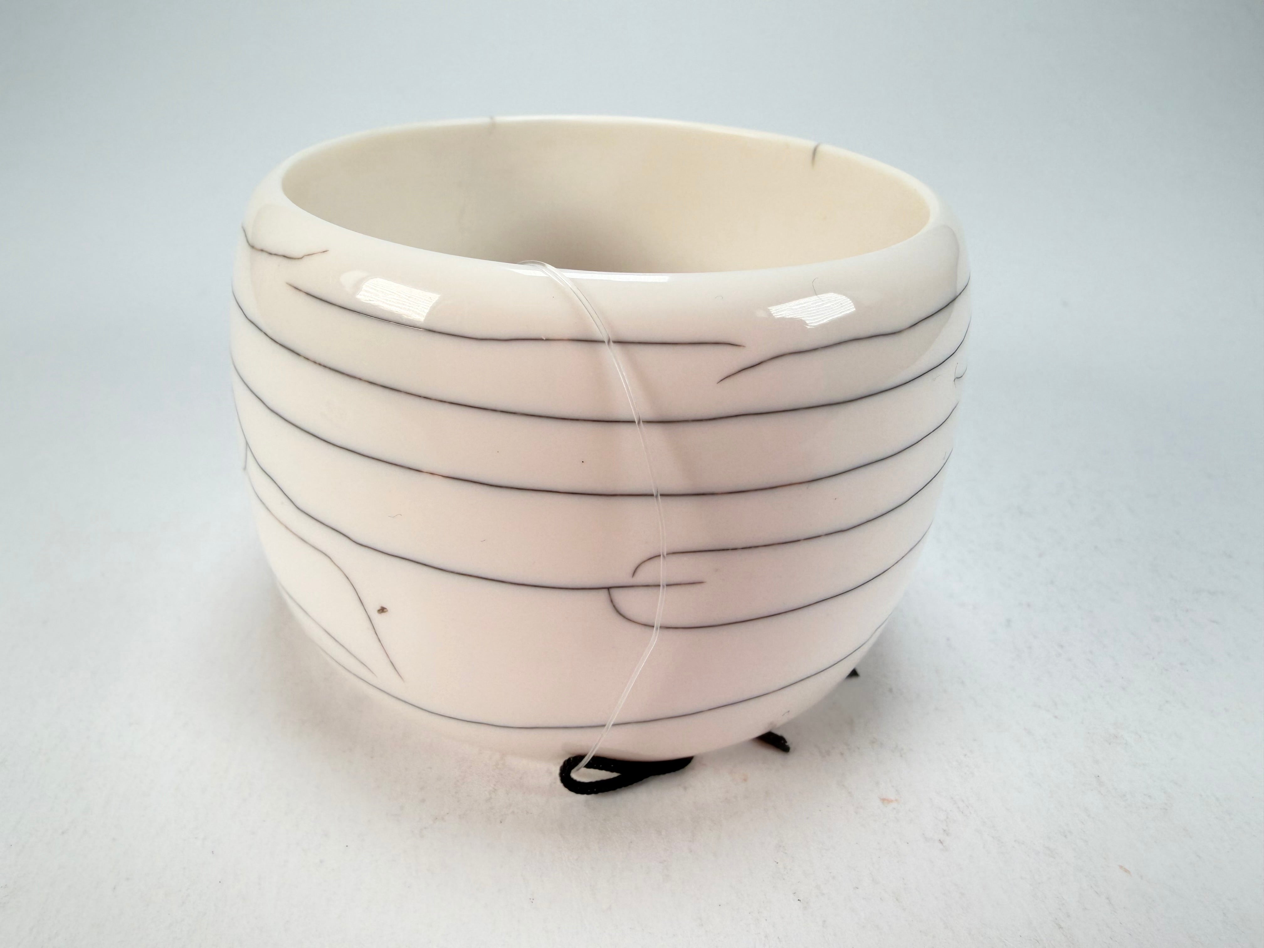 Marion Godart - Fragmental "Fissures" Cream Solid Round 5cm Bangle