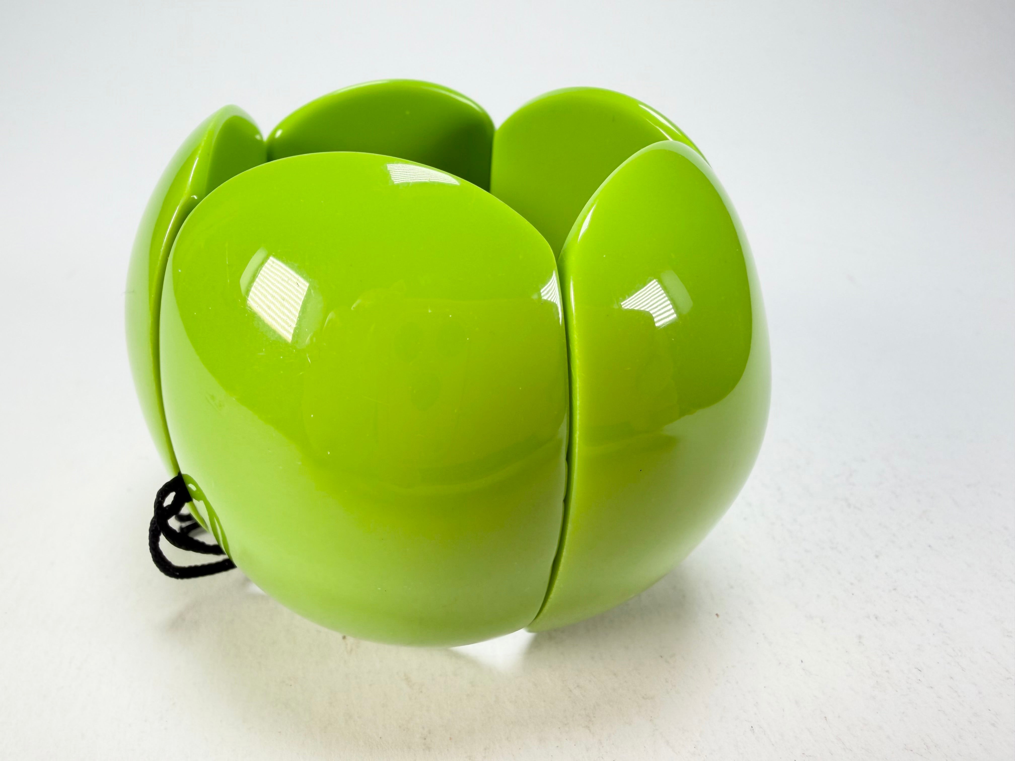 Marion Godart - BSX "Cinq Pièces" Green Elasticated Resin Bracelet