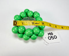 Marion Godart - Grapes "Poignée" Bright Green Large Cluster Elasticated Resin Bracelet