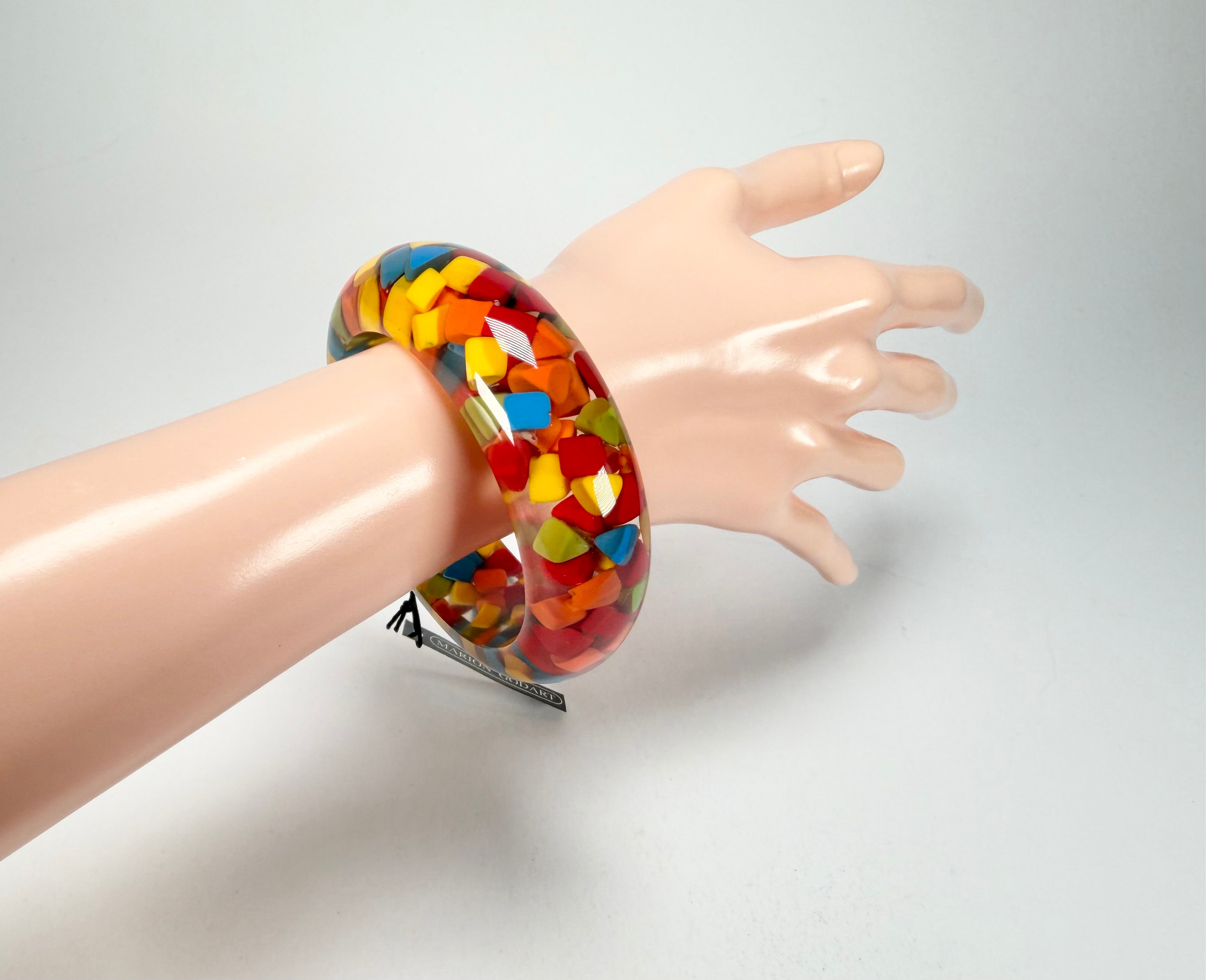Marion Godart - Confetti "Encapsulé" Summer Mix Solid Round 2cm Bangle