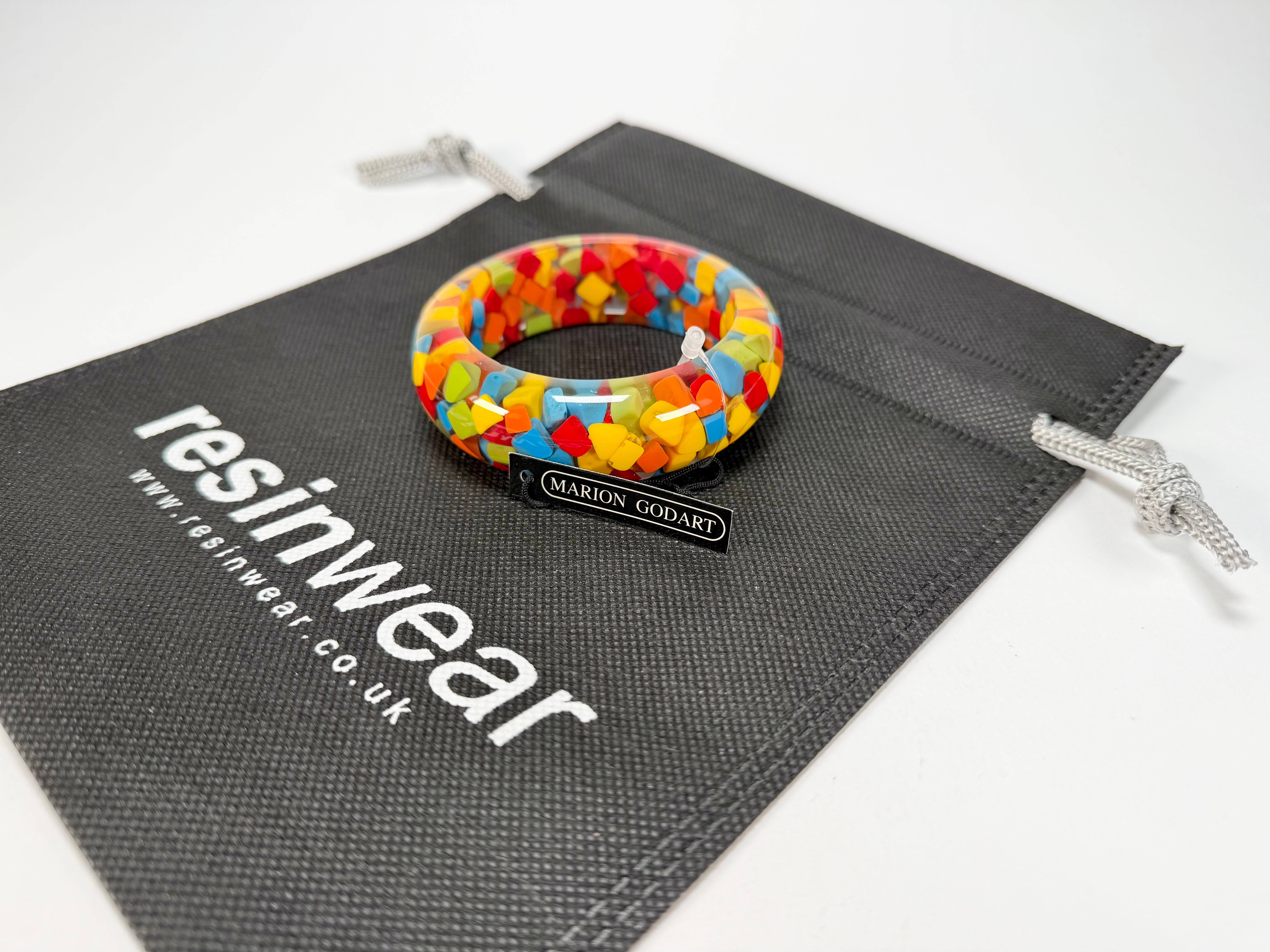 Marion Godart - Confetti "Encapsulé" Summer Mix Solid Round 2cm Bangle