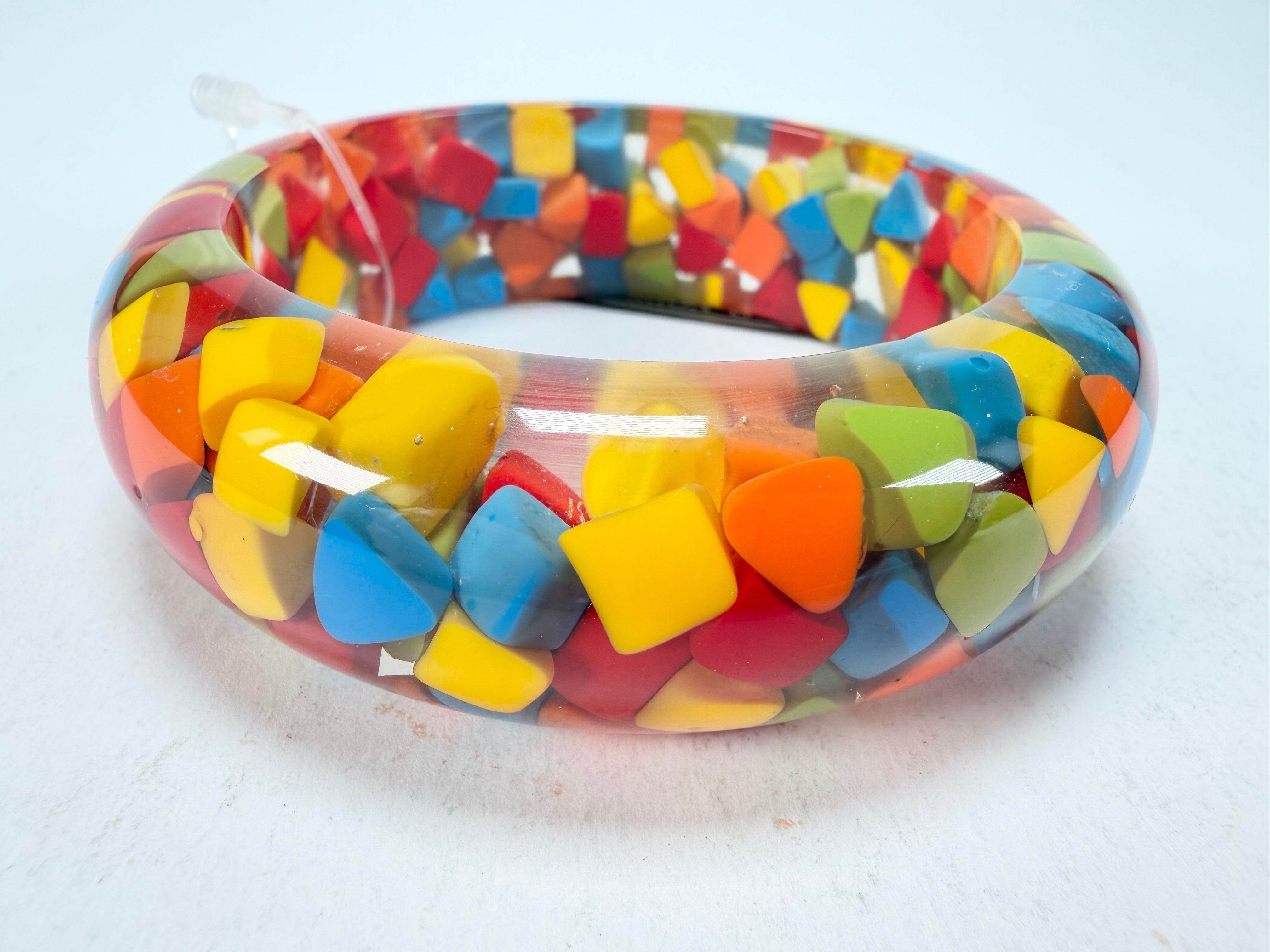 Marion Godart - Confetti "Encapsulé" Summer Mix Solid Round 2cm Bangle