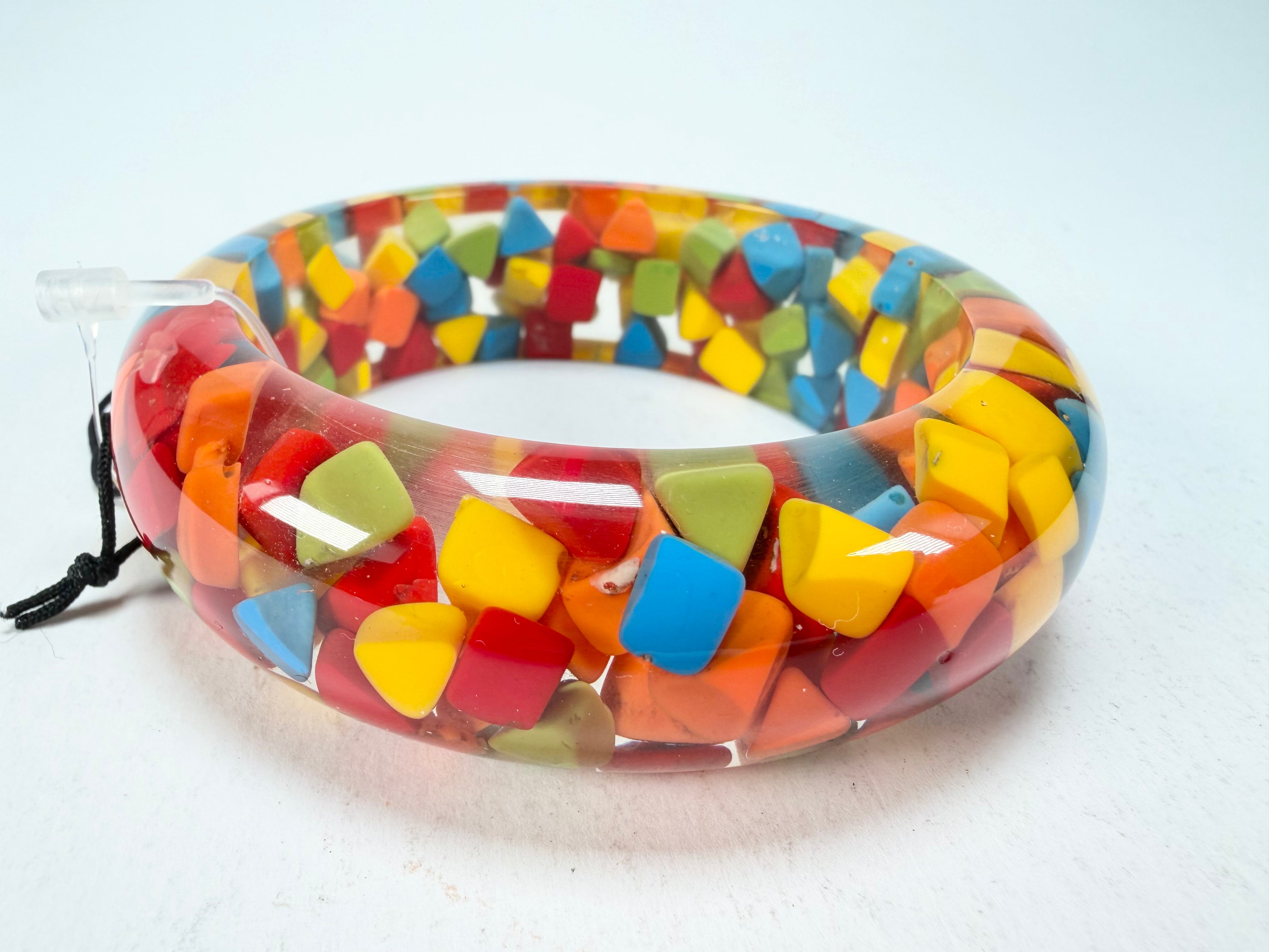 Marion Godart - Confetti "Encapsulé" Summer Mix Solid Round 2cm Bangle