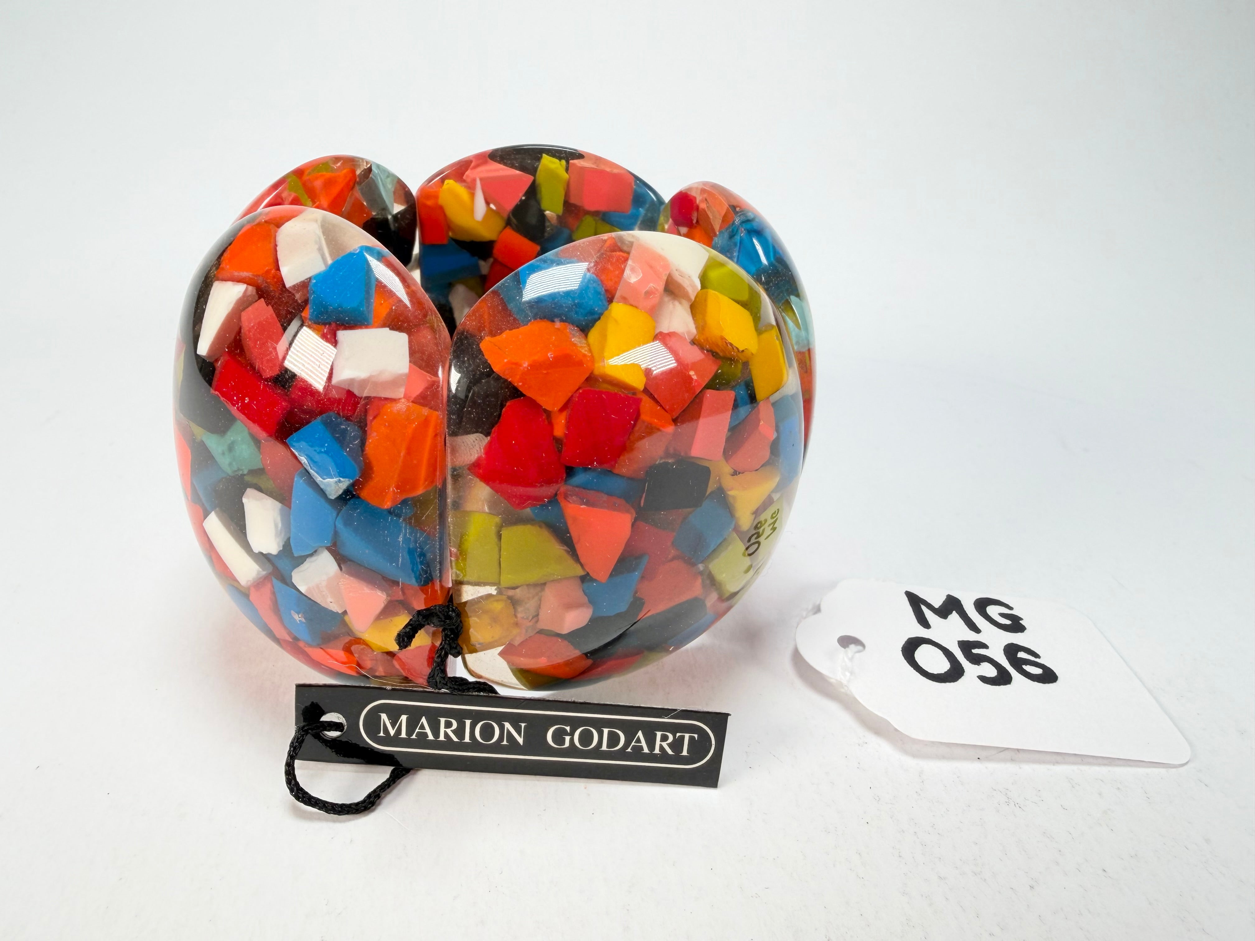 Marion Godart - Confetti "Cinq Pièces" Black + Summer Mix Elasticated Resin Bracelet