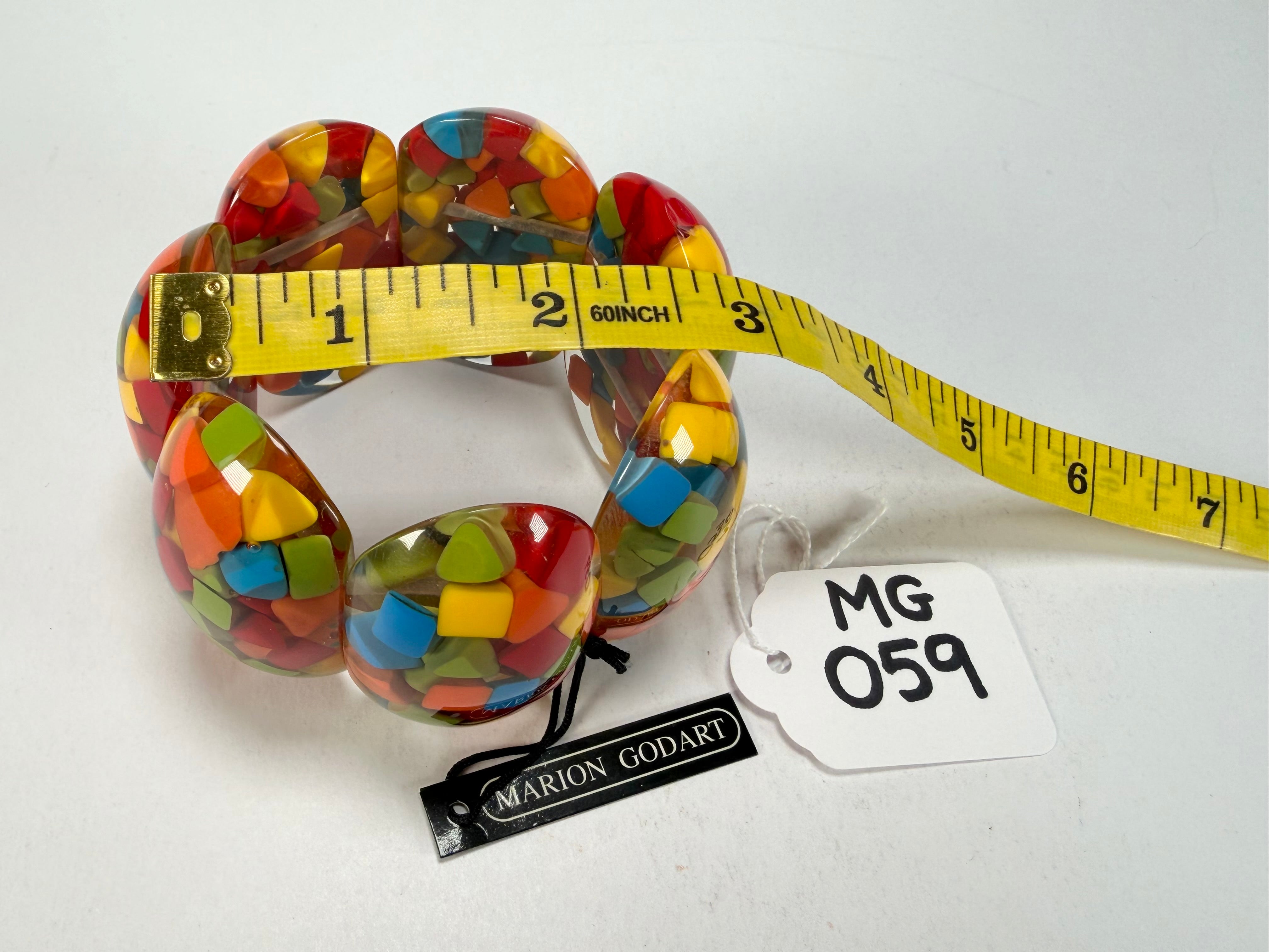Marion Godart - Confetti "Sept Pièces" Summer Mix Elasticated Resin Bracelet