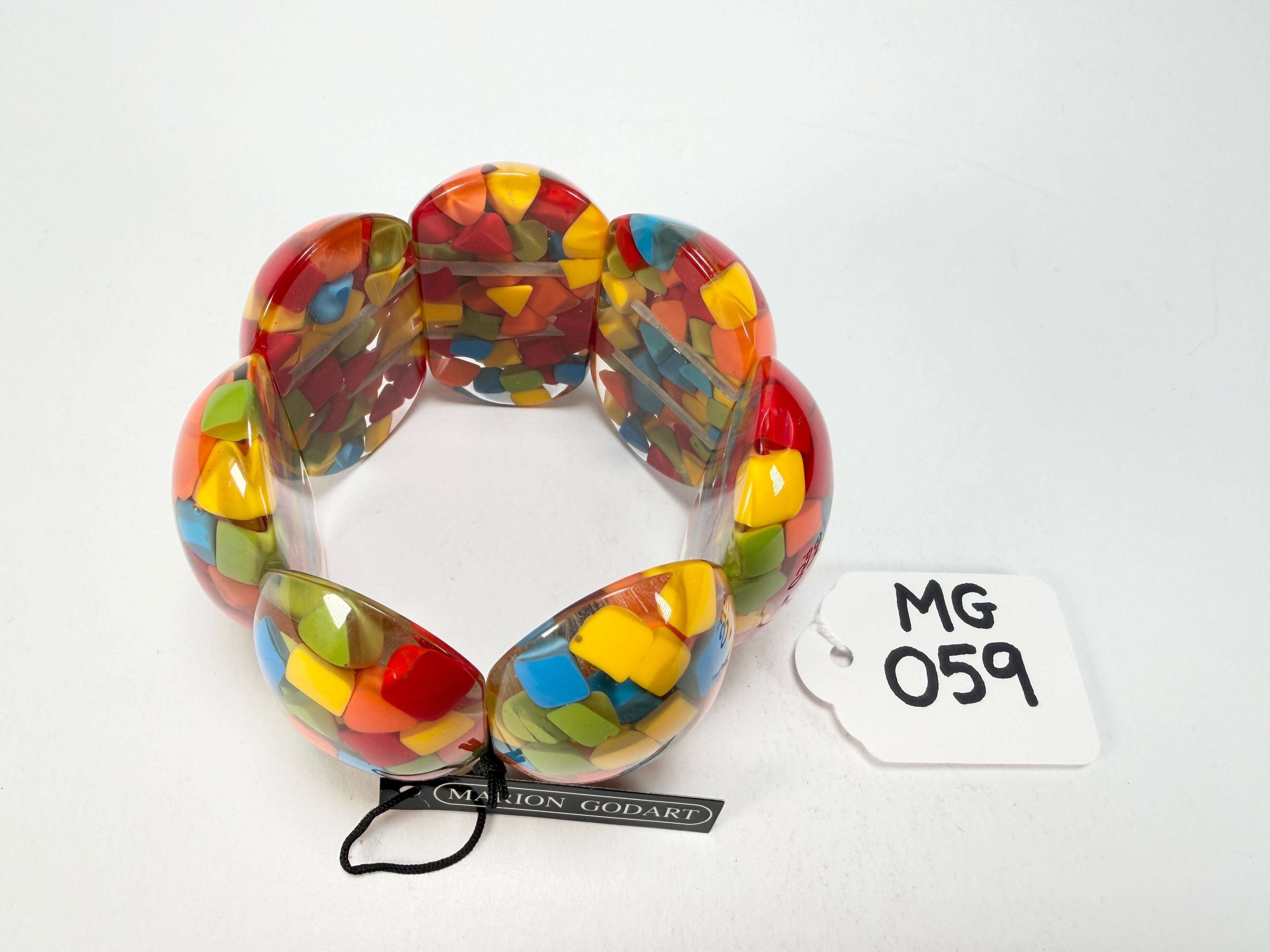 Marion Godart - Confetti "Sept Pièces" Summer Mix Elasticated Resin Bracelet