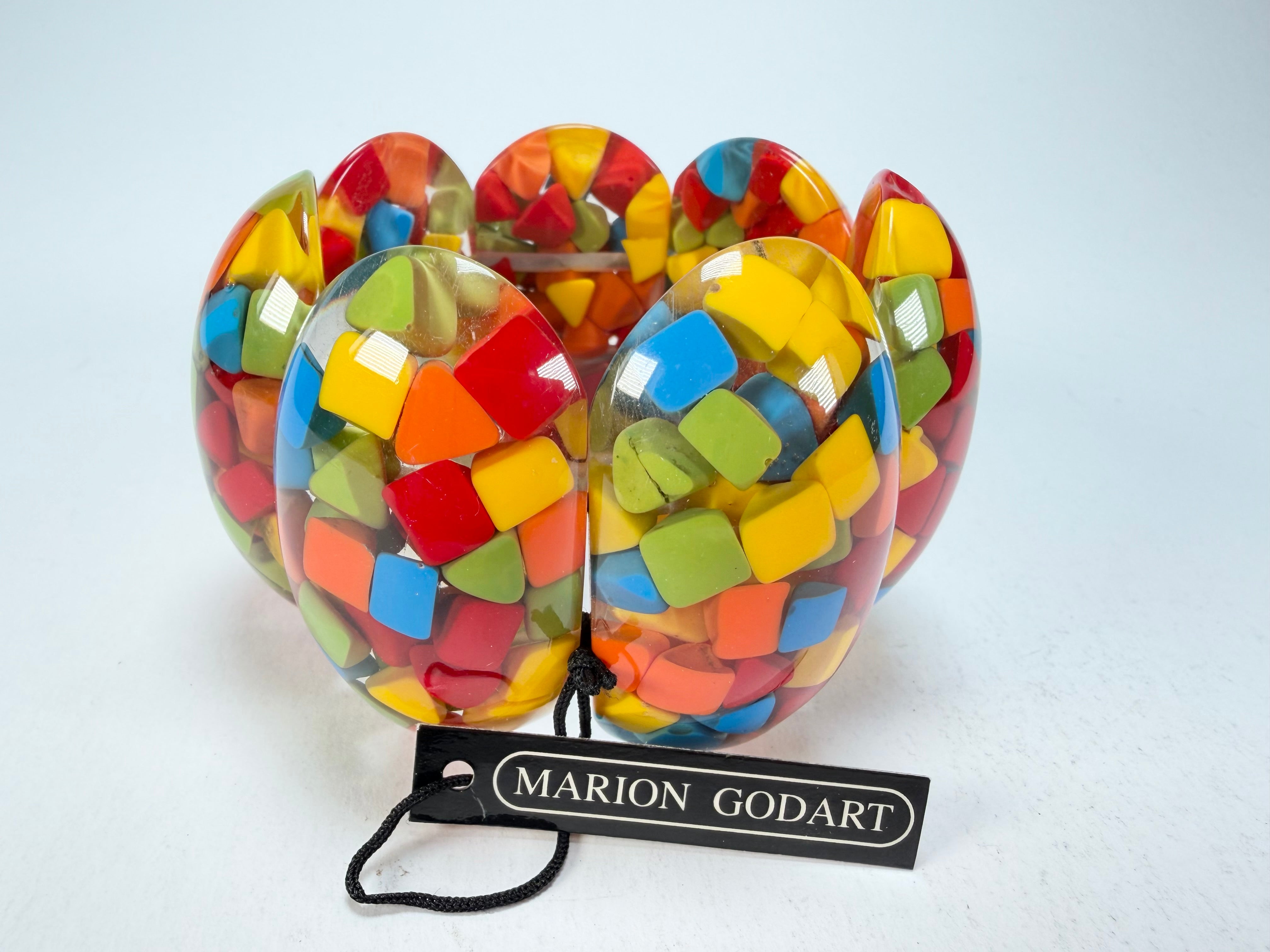 Marion Godart - Confetti "Sept Pièces" Summer Mix Elasticated Resin Bracelet
