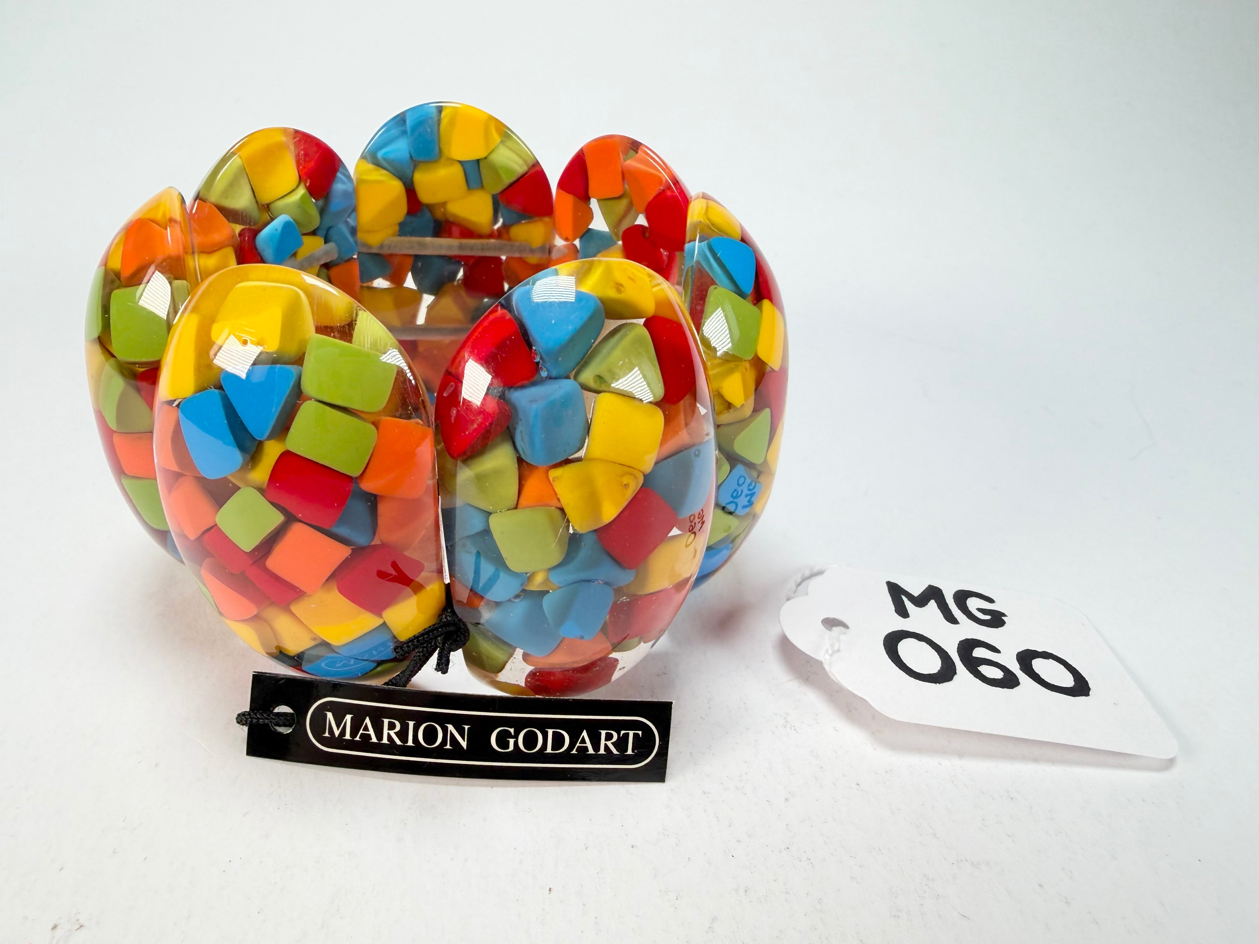 Marion Godart - Confetti "Sept Pièces" Summer Mix Elasticated Resin Bracelet