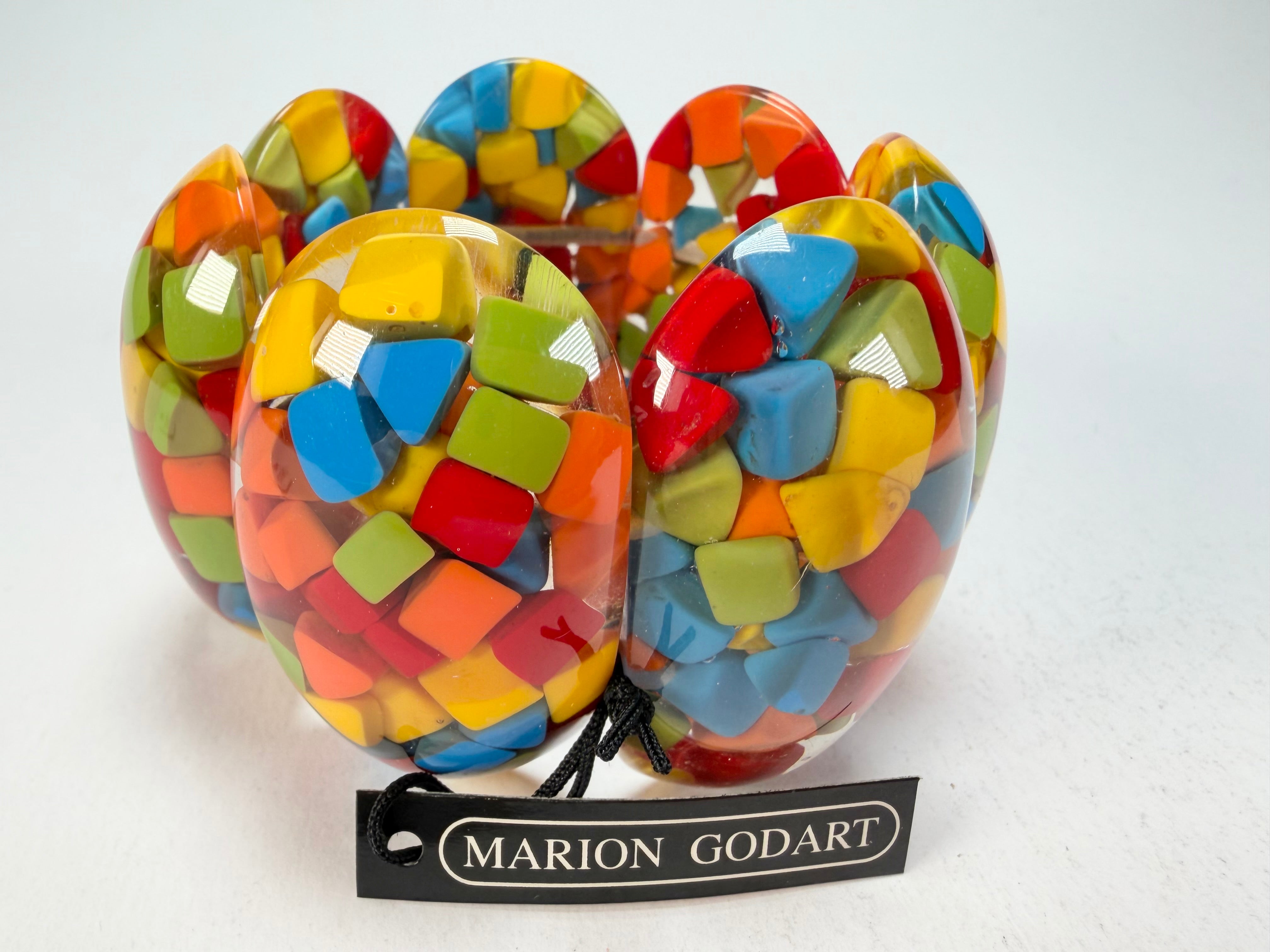 Marion Godart - Confetti "Sept Pièces" Summer Mix Elasticated Resin Bracelet