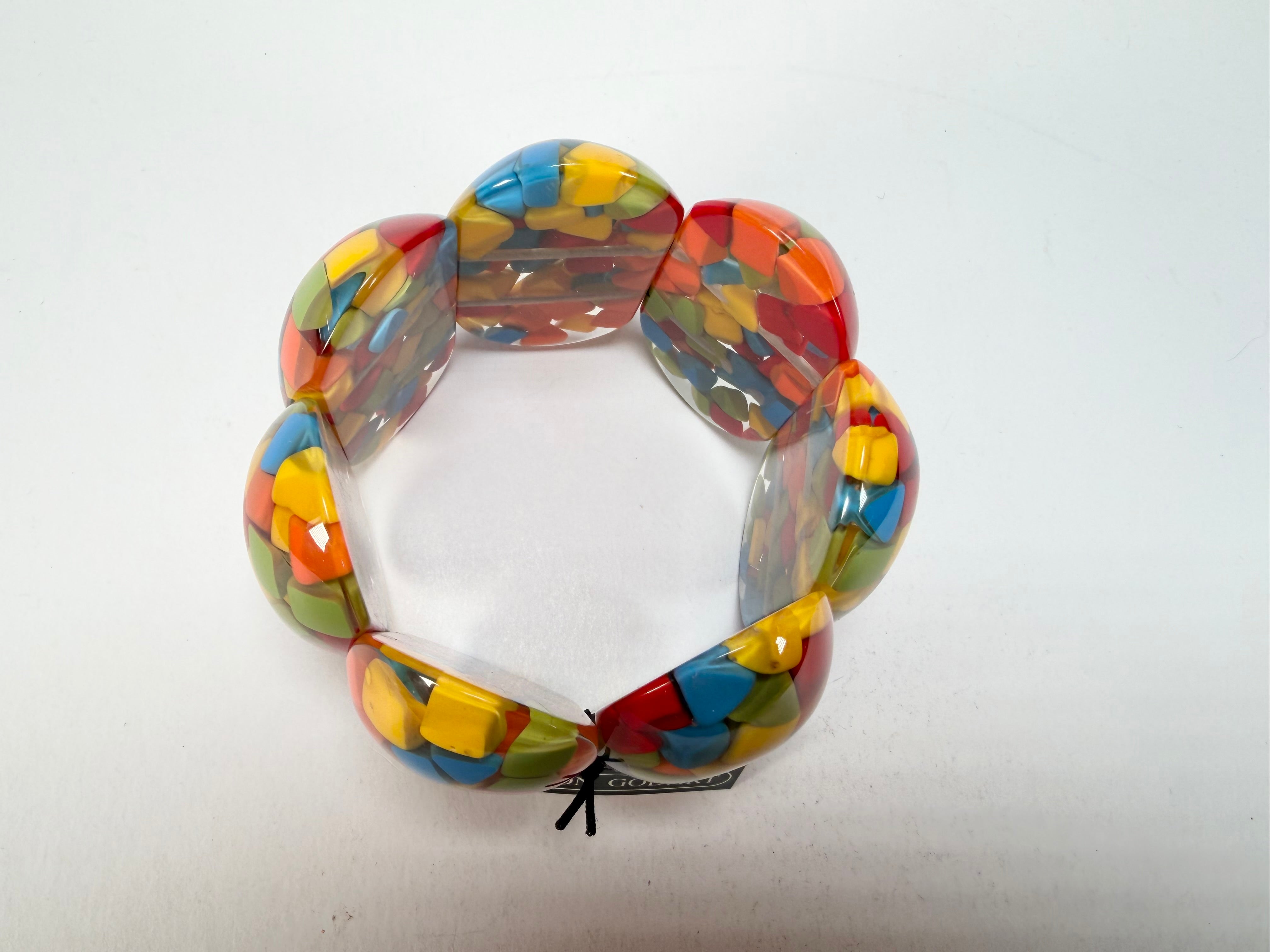 Marion Godart - Confetti "Sept Pièces" Summer Mix Elasticated Resin Bracelet