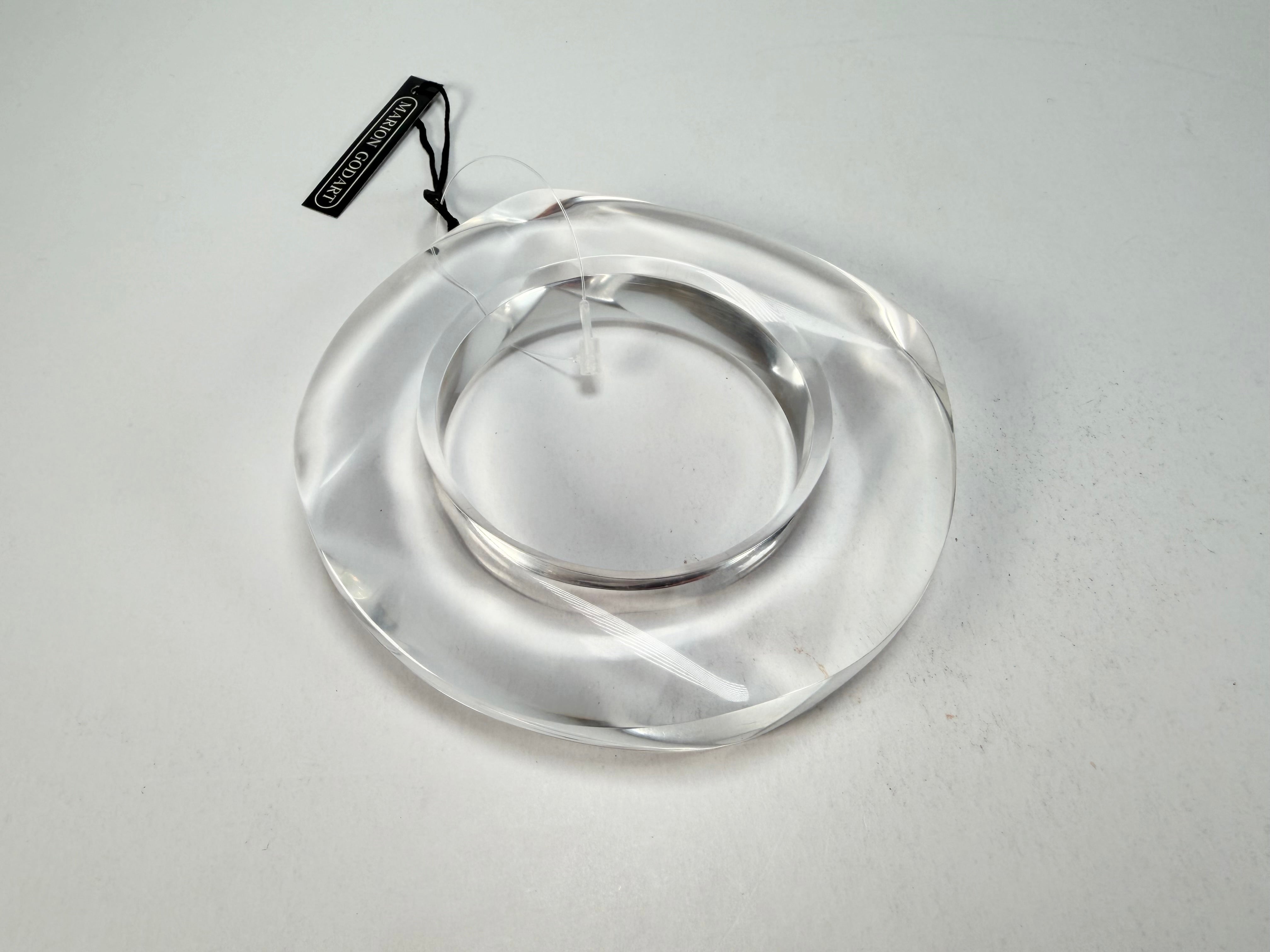 Marion Godart - Perspextive "Anneaux Planétaires" Cristal Solid Round Bangle
