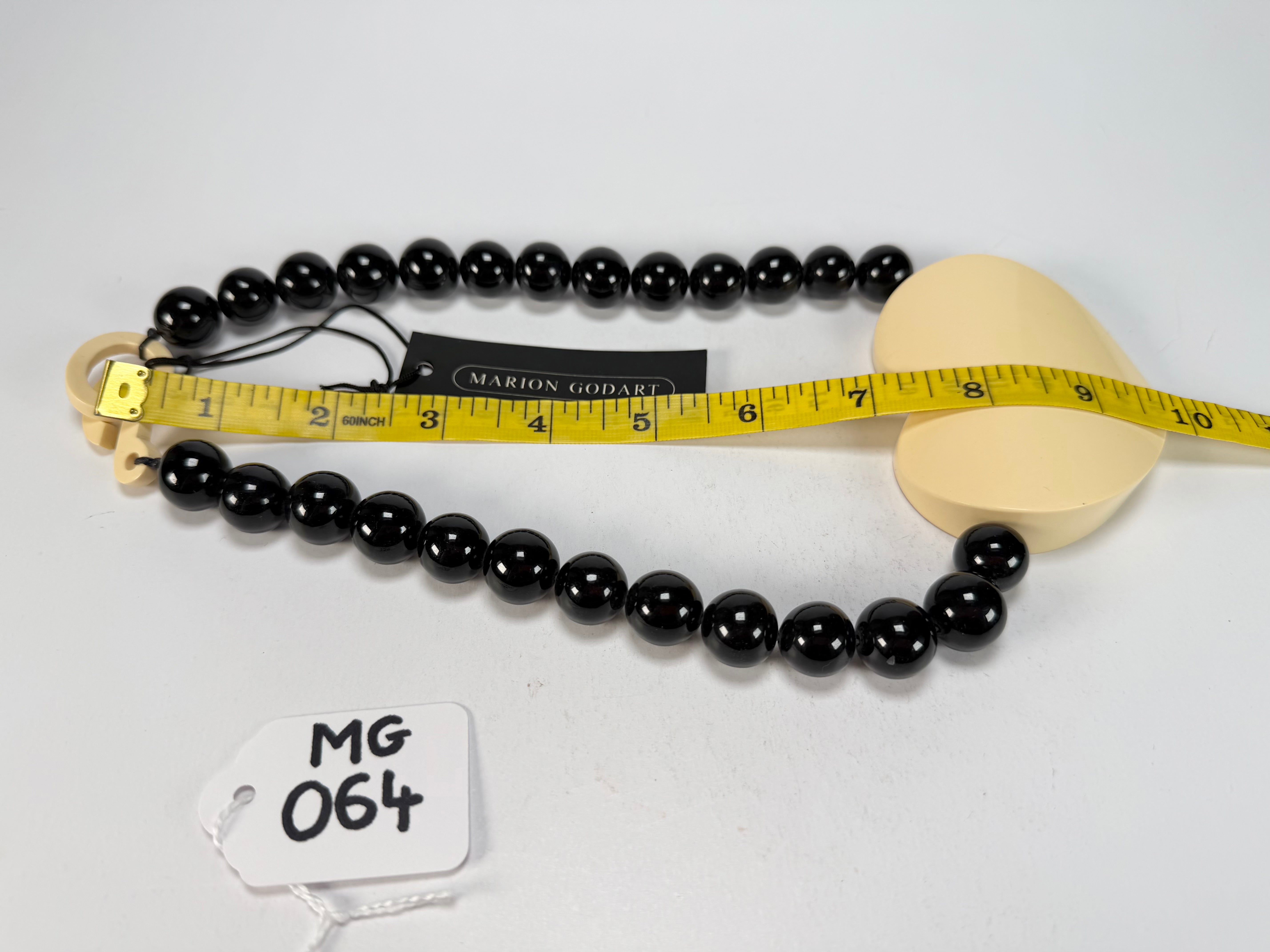 Marion Godart - BSX "Cœur Blanc" Large Heart Pendant Resin Necklace