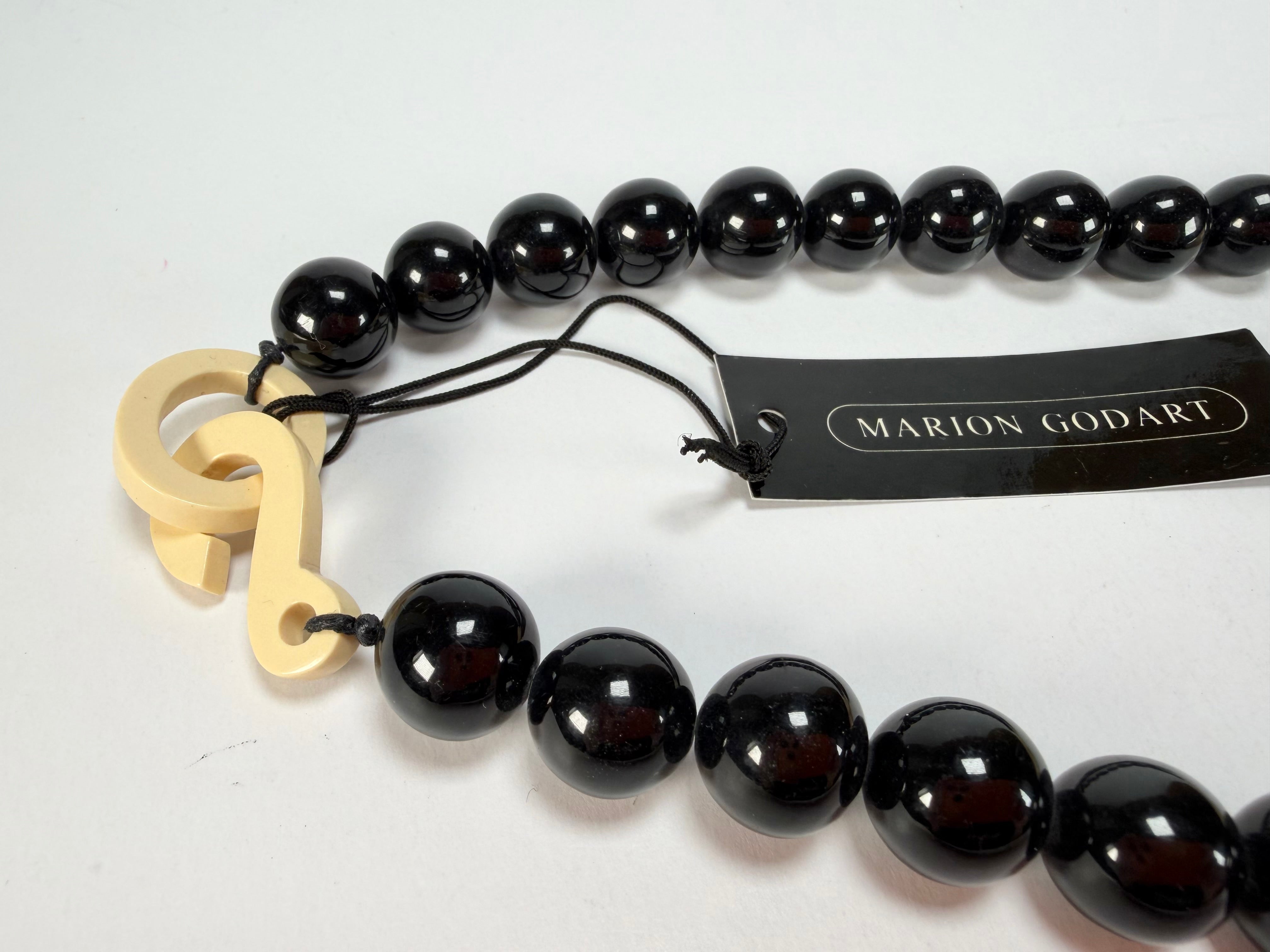 Marion Godart - BSX "Cœur Blanc" Large Heart Pendant Resin Necklace