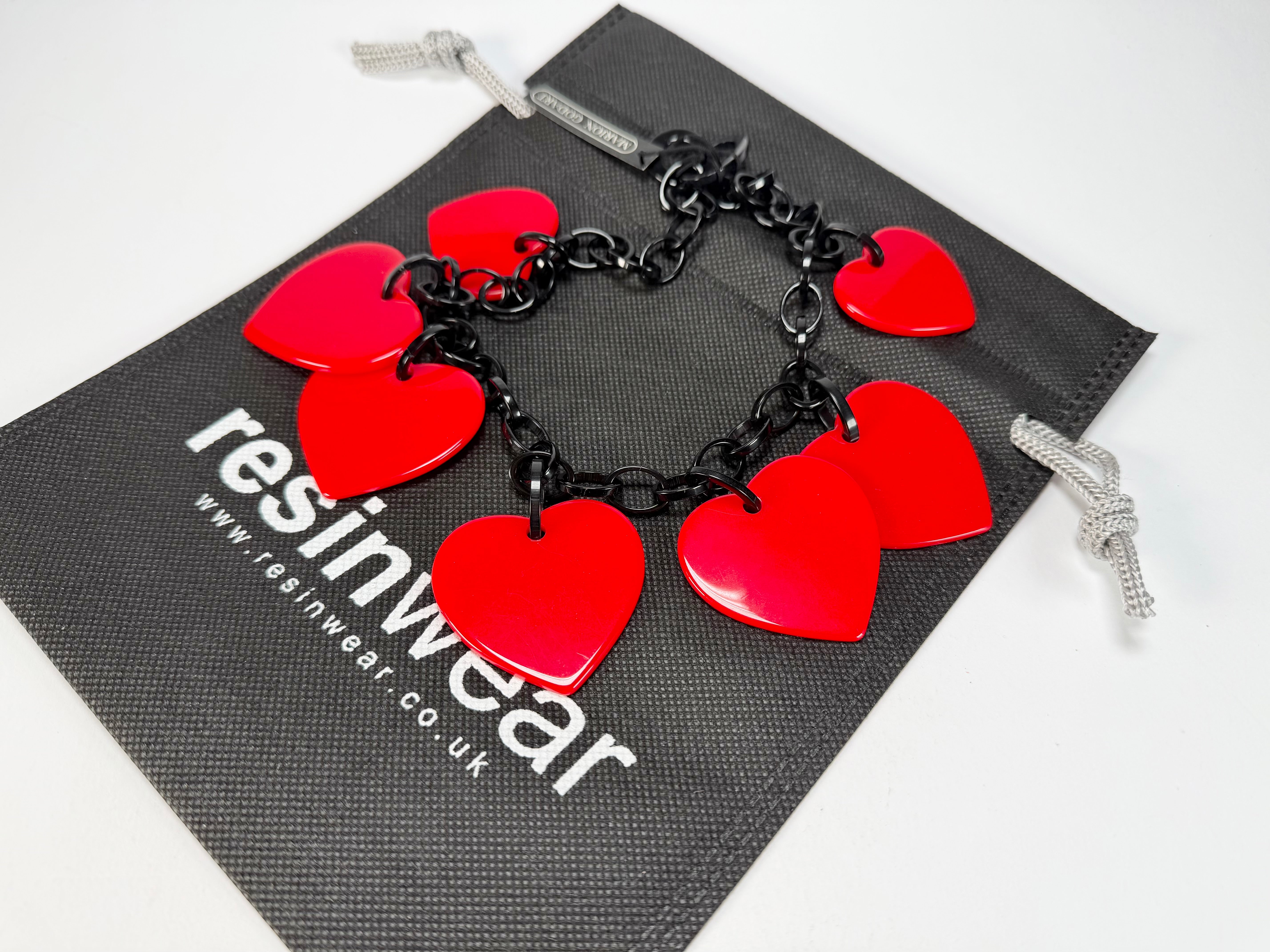 Marion Godart - BSX "Morceaux De Cœur" Red Resin Necklace