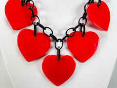 Marion Godart - BSX "Morceaux De Cœur" Red Resin Necklace