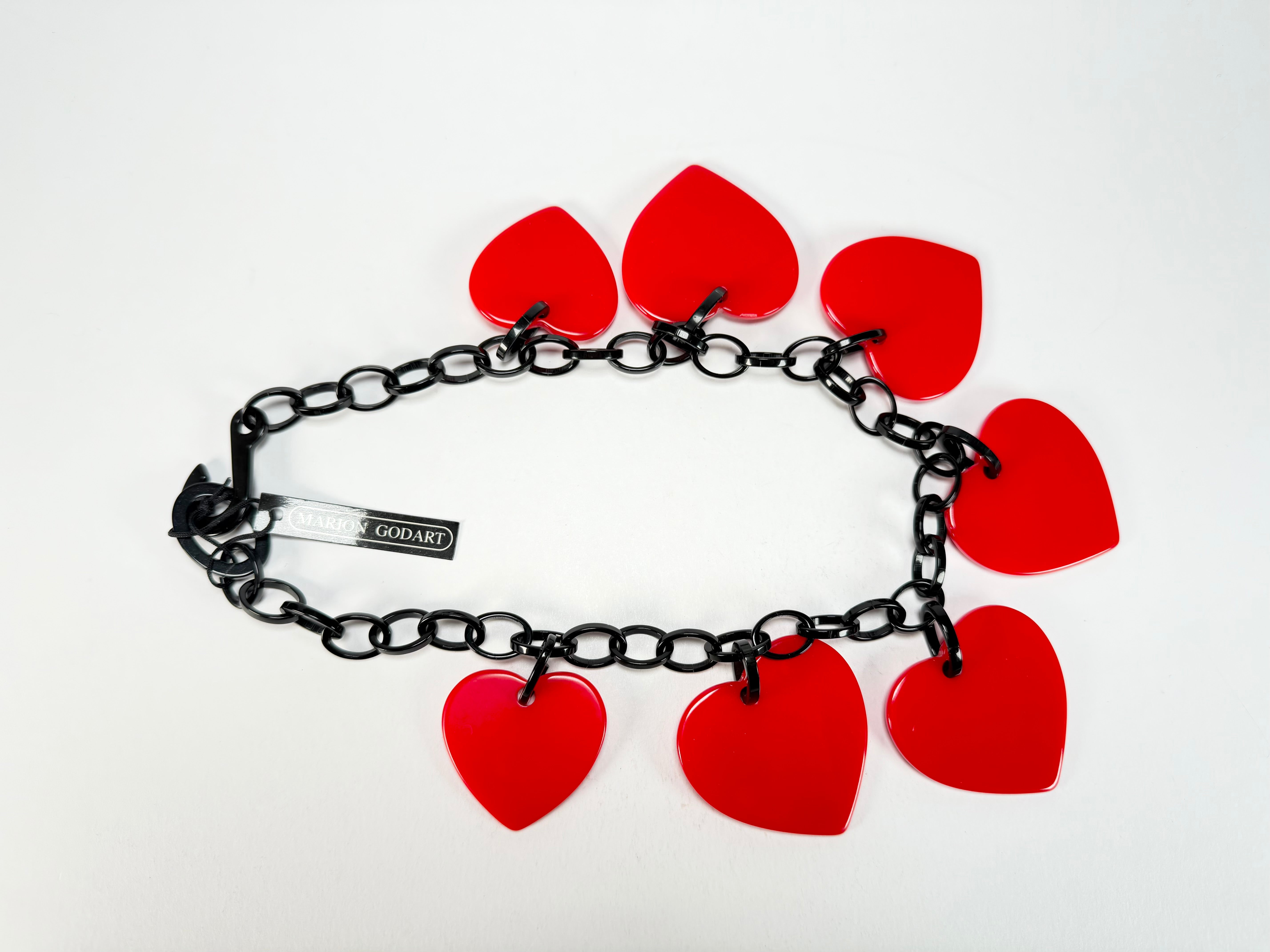 Marion Godart - BSX "Morceaux De Cœur" Red Resin Necklace