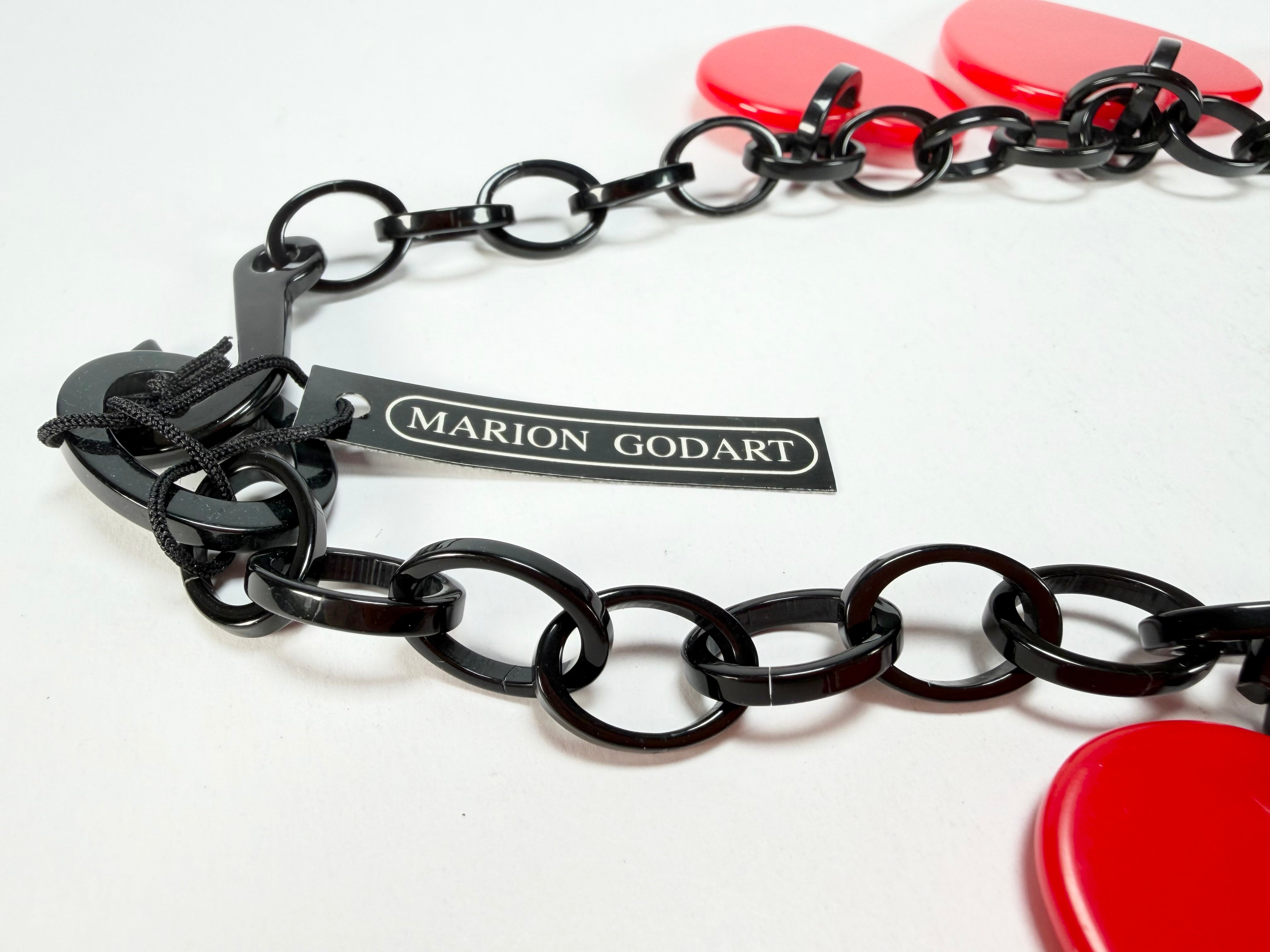 Marion Godart - BSX "Morceaux De Cœur" Red Resin Necklace