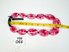 Marion Godart - Confetti "Forme Ovale" Pink Mix Resin Necklace