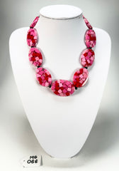 Marion Godart - Confetti "Forme Ovale" Pink Mix Resin Necklace