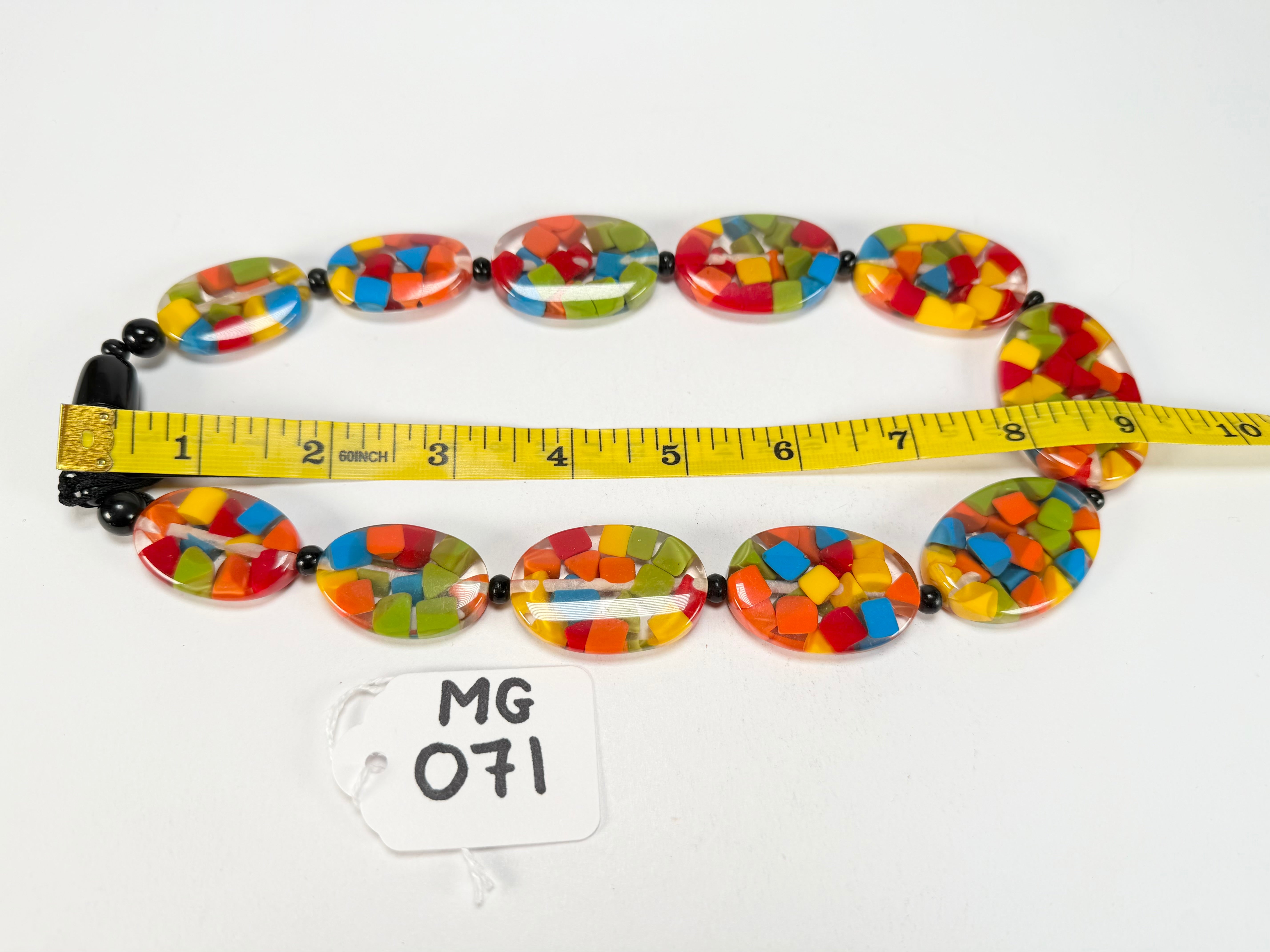 Marion Godart - Confetti "Forme Ovale" Summer Mix Resin Necklace