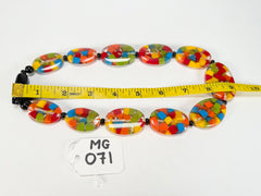 Marion Godart - Confetti "Forme Ovale" Summer Mix Resin Necklace