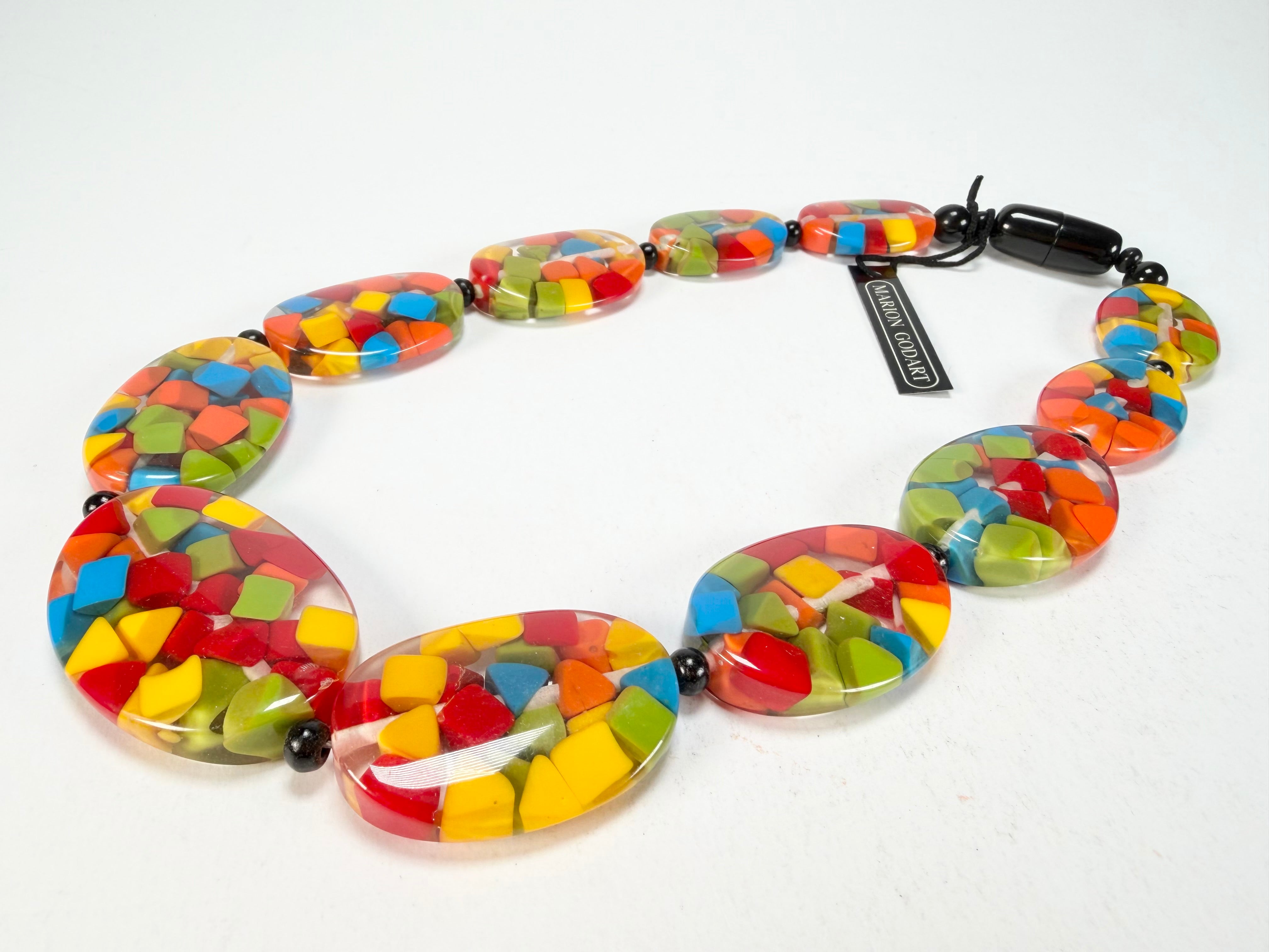 Marion Godart - Confetti "Forme Ovale" Summer Mix Resin Necklace
