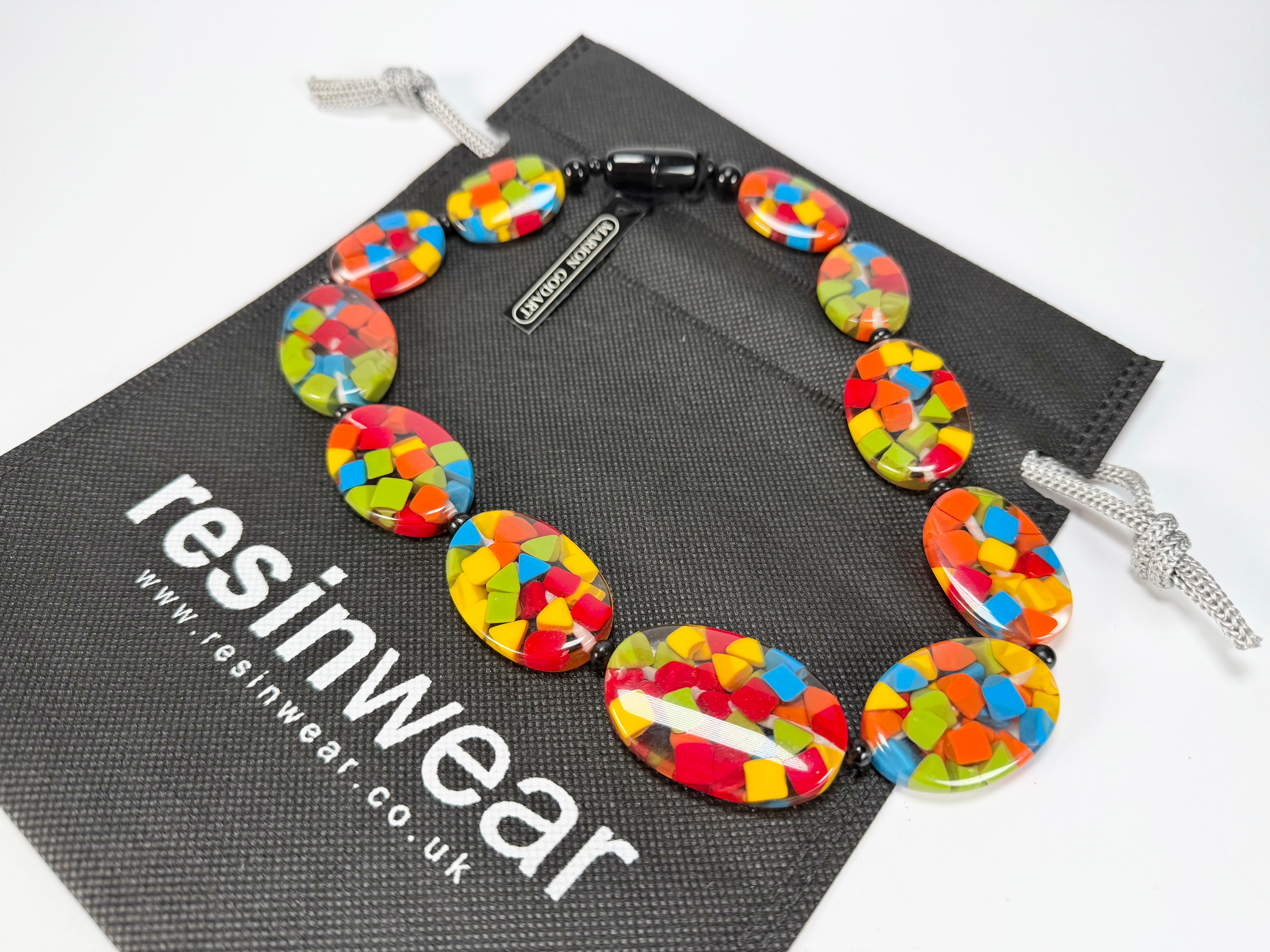 Marion Godart - Confetti "Forme Ovale" Summer Mix Resin Necklace