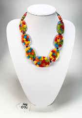 Marion Godart - Confetti "Forme Ovale" Summer Mix Resin Necklace