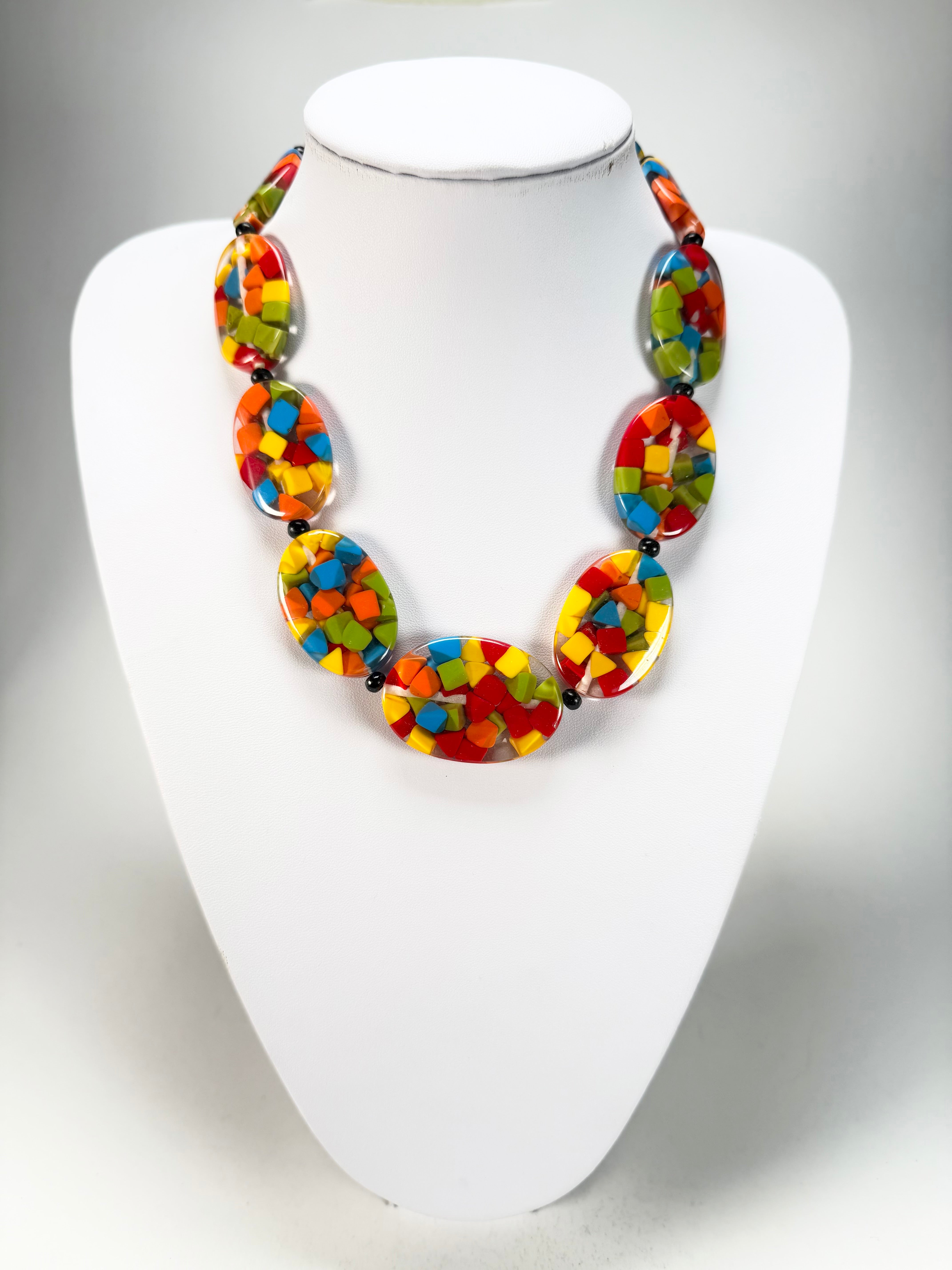 Marion Godart - Confetti "Forme Ovale" Summer Mix Resin Necklace