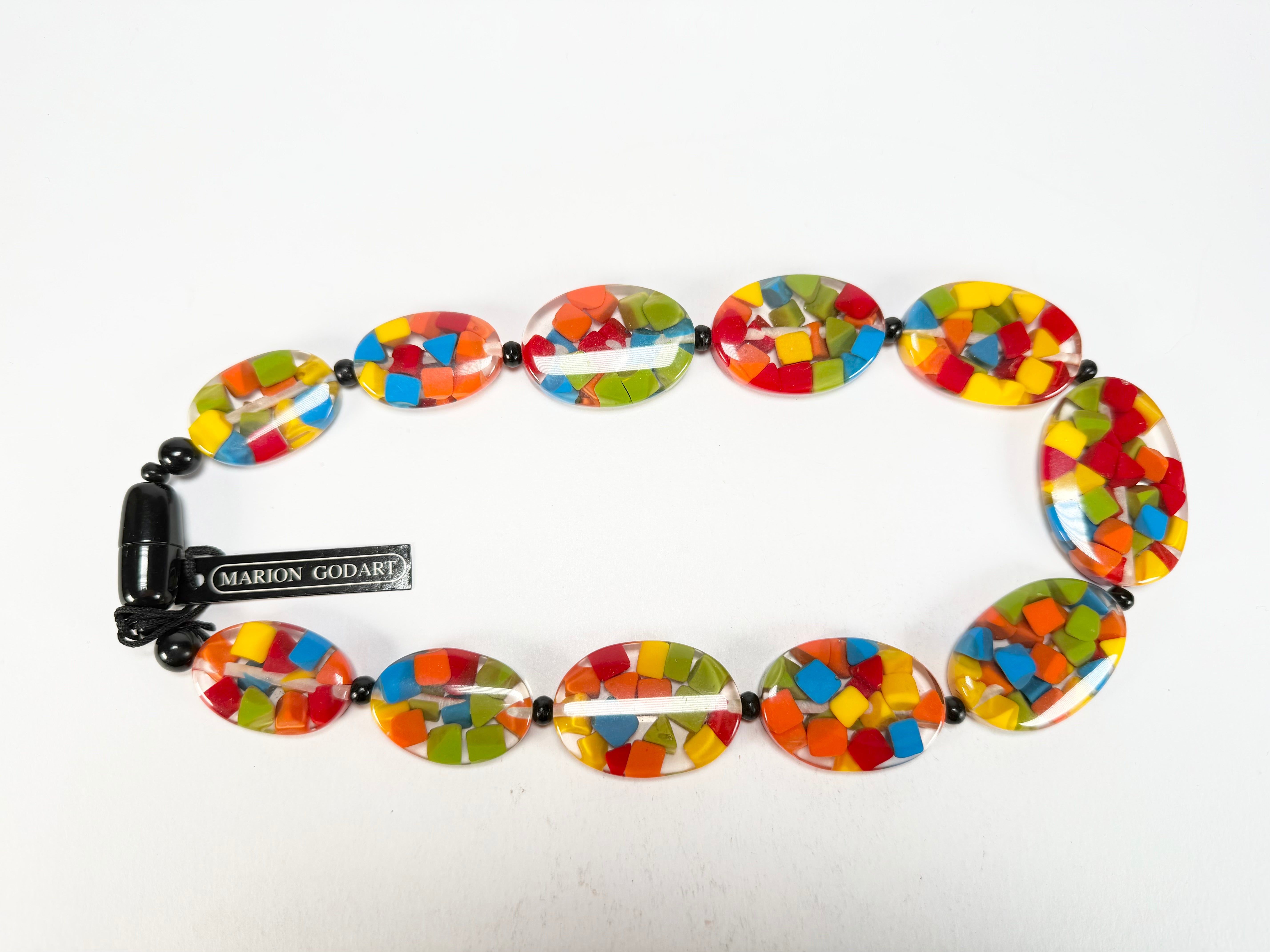 Marion Godart - Confetti "Forme Ovale" Summer Mix Resin Necklace