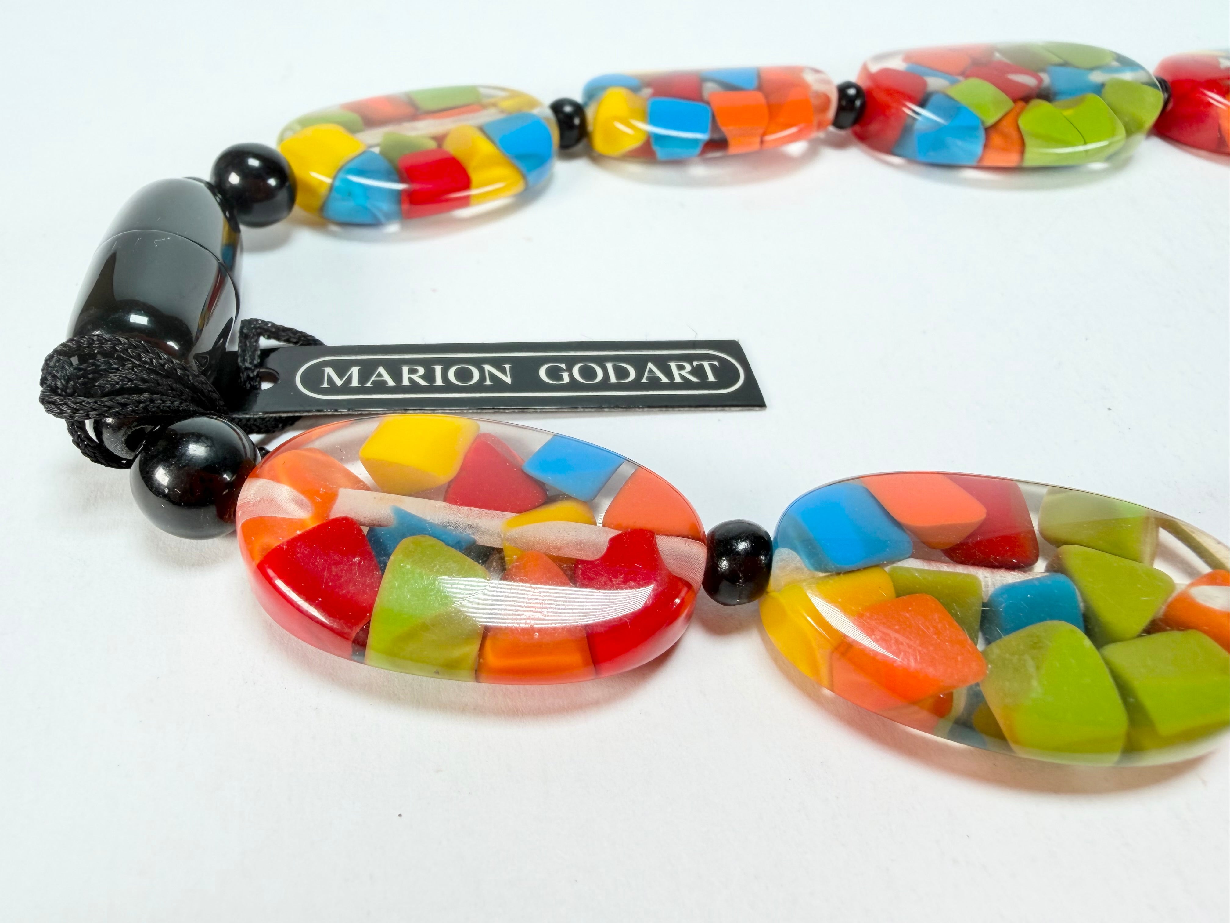 Marion Godart - Confetti "Forme Ovale" Summer Mix Resin Necklace