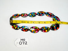 Marion Godart - Confetti "Forme Ovale" Art-Deco Mix Resin Necklace