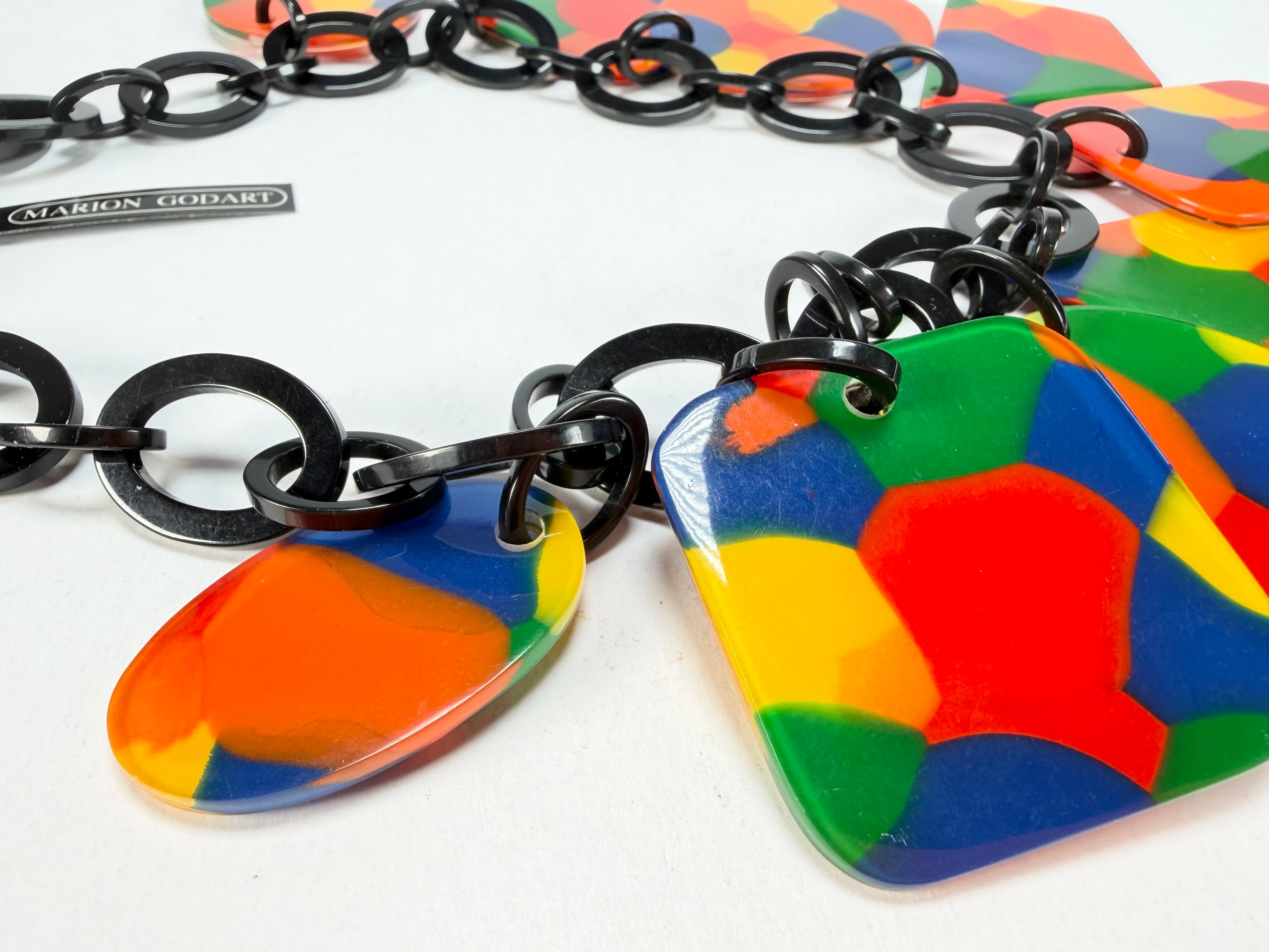 Marion Godart - Linkz "Spectre Lumineux" Colourful Pieces Resin Necklace