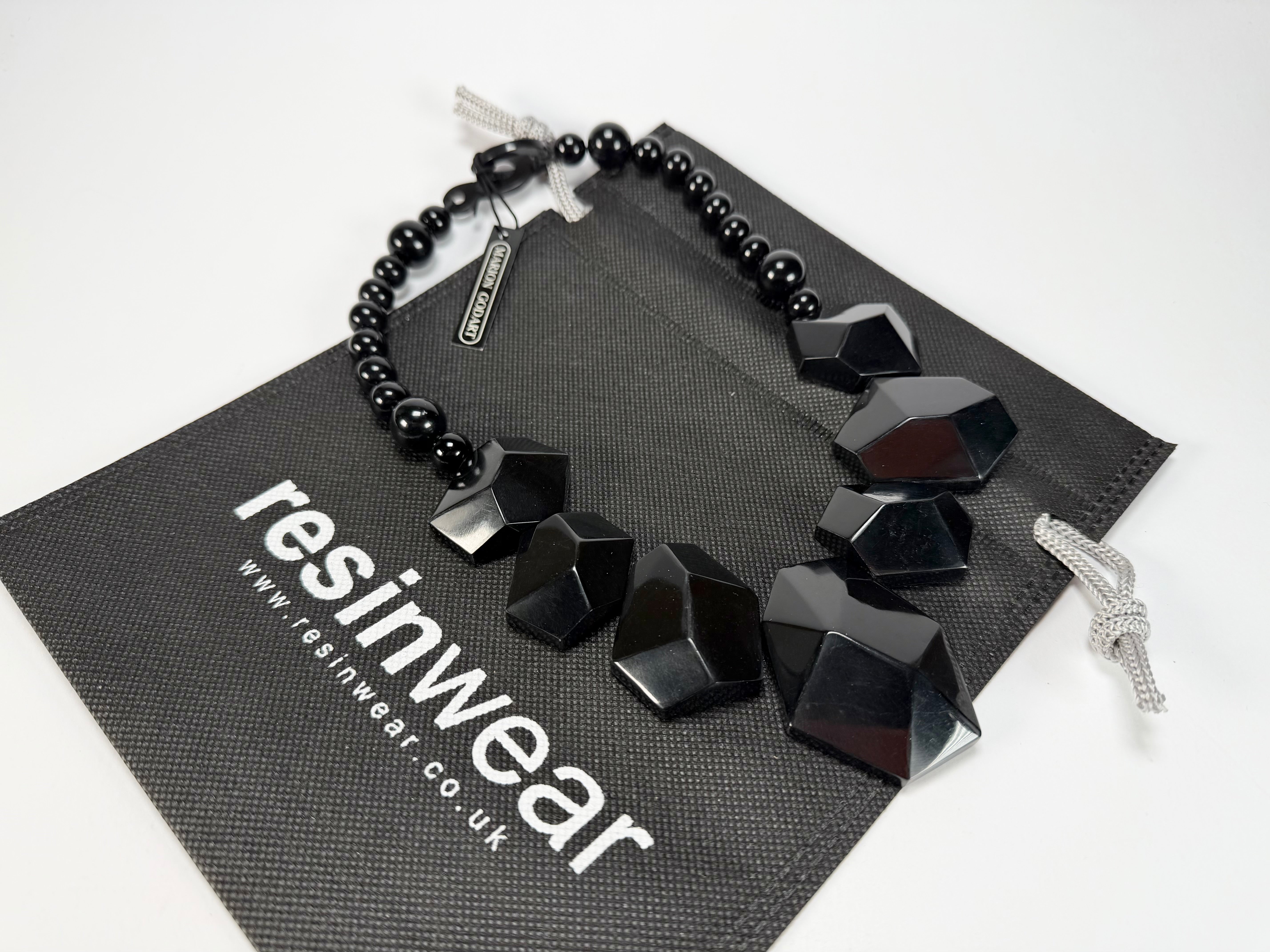 Marion Godart - Fragmental "Formation Rocheuse" Black Resin Necklace