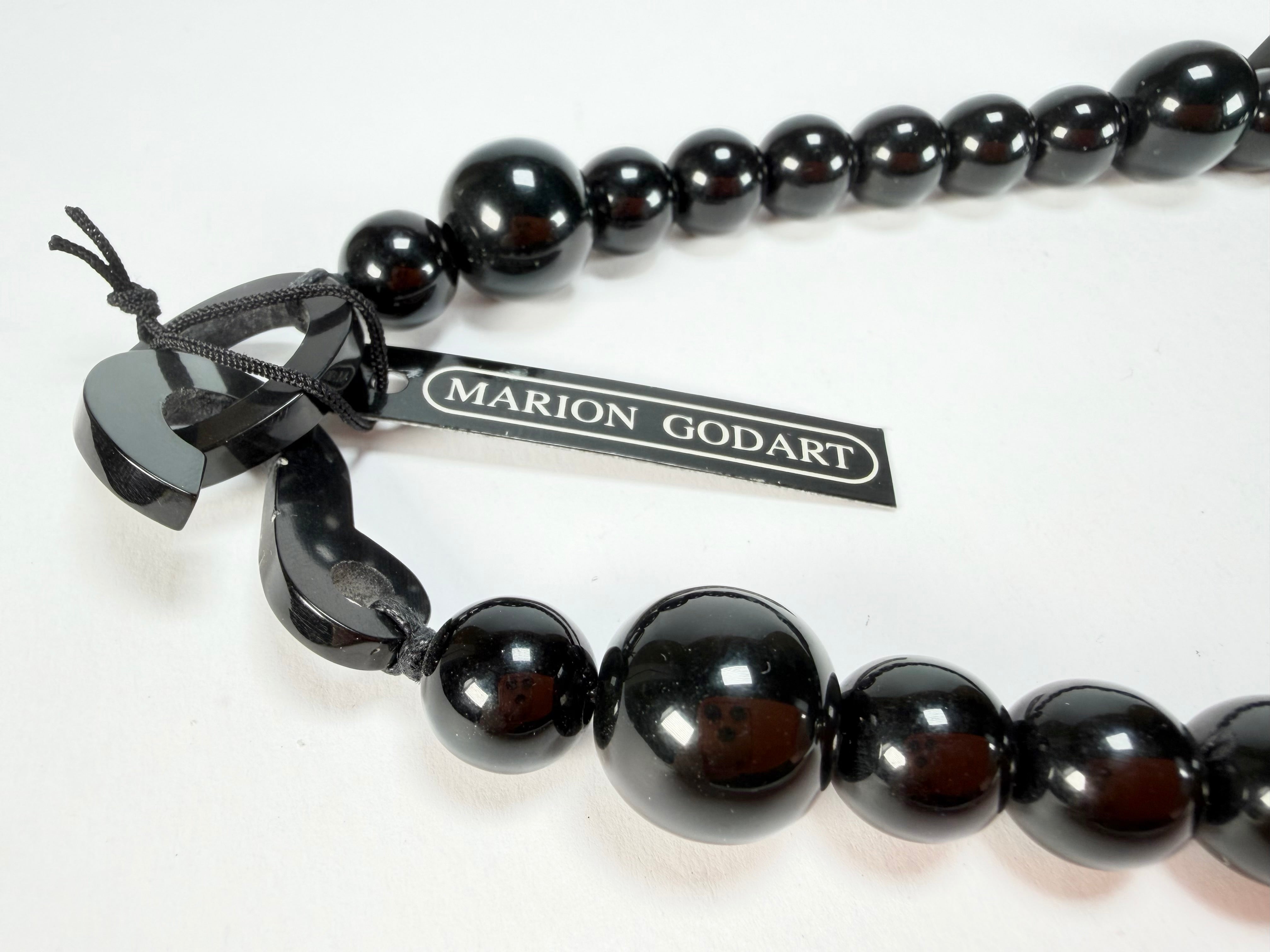 Marion Godart - Fragmental "Formation Rocheuse" Black Resin Necklace