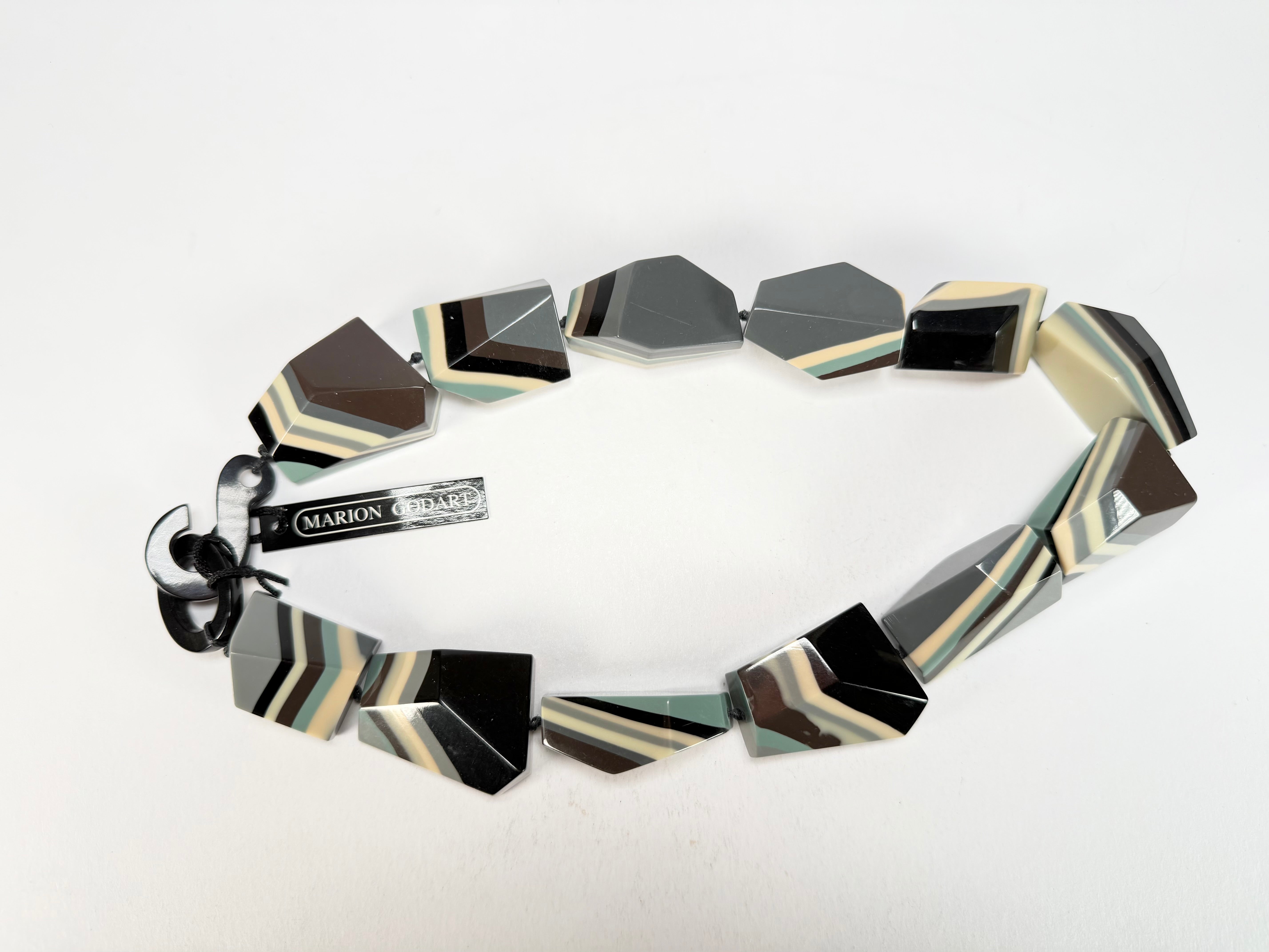 Marion Godart - Fragmental "Bord Dentelé" Neutral Mix Resin Necklace