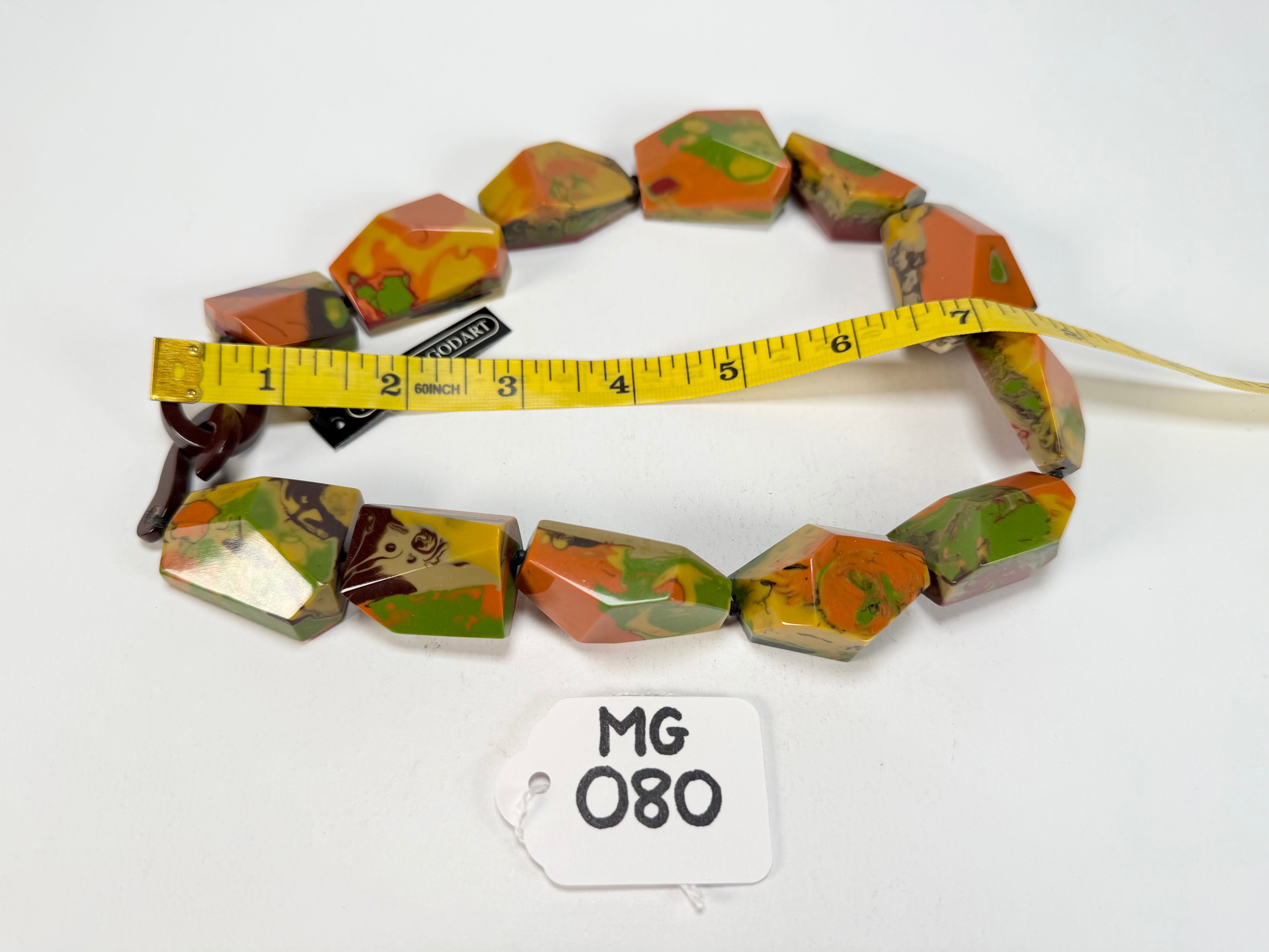Marion Godart - Fragmental "Bord Dentelé" Camoflauge Mix Resin Necklace