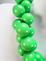 Marion Godart - Grapes "Poignée" Bright Green Large Cluster Resin Necklace