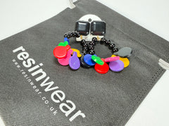 Marion Godart - BSX "Boutons" Multi-Colour Mix Resin Clip On Earrings