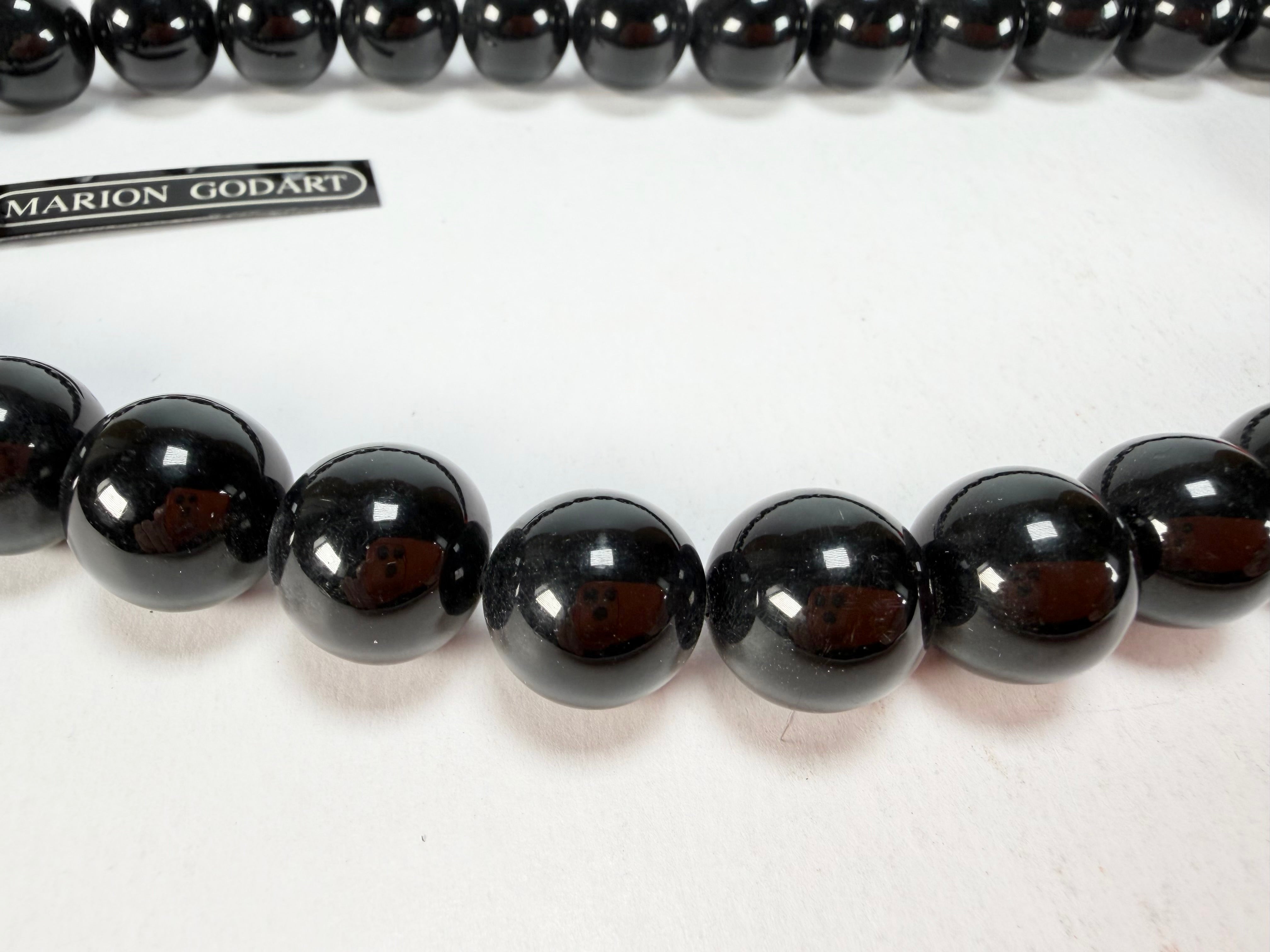 Marion Godart - Monochrome "Lumière Contre Ténèbres" Large Pendant Resin Necklace
