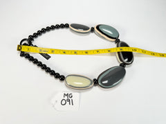 Marion Godart - BSX "Ovales Allongés" Neutral Mix Resin Necklace