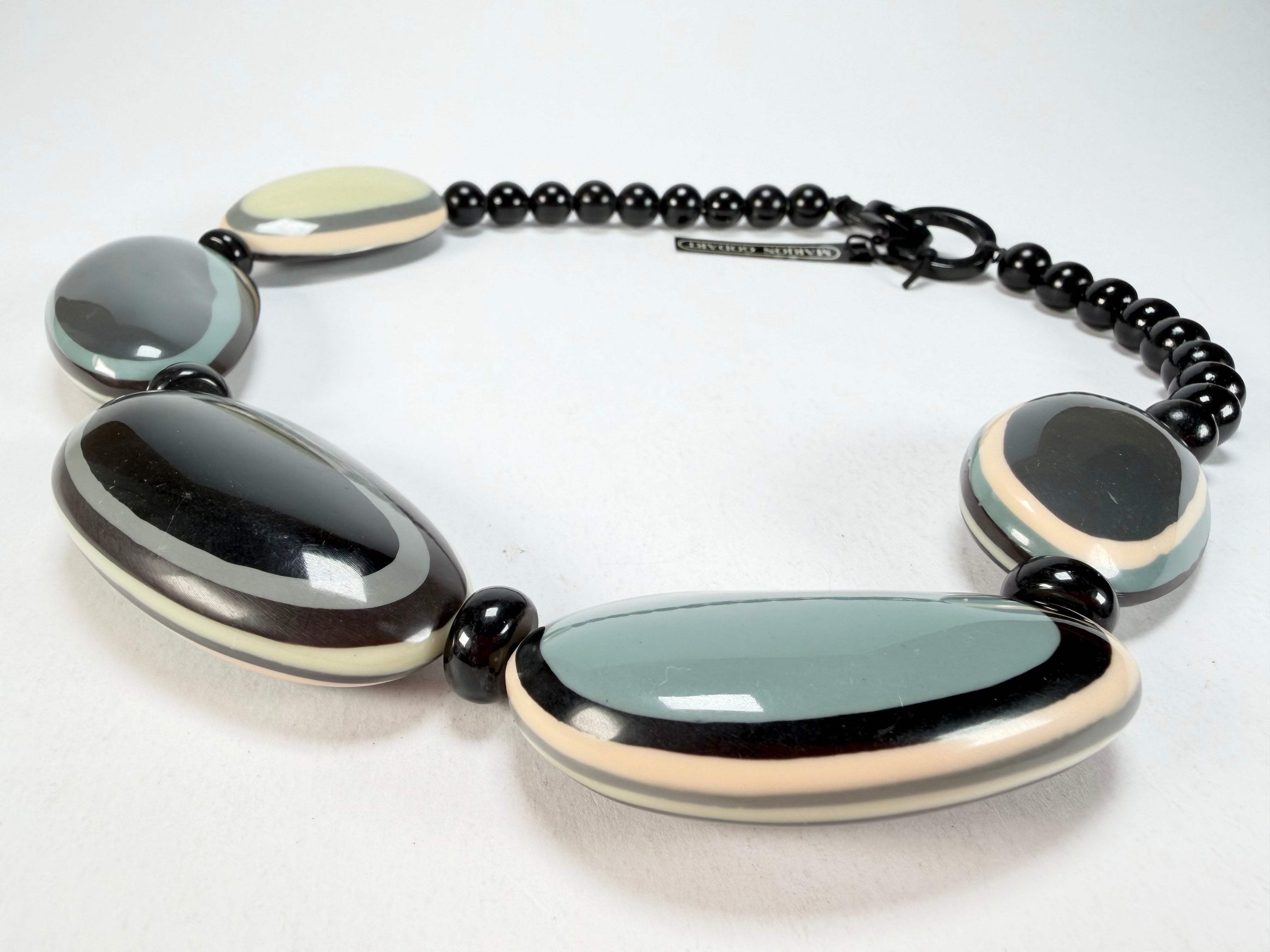 Marion Godart - BSX "Ovales Allongés" Neutral Mix Resin Necklace