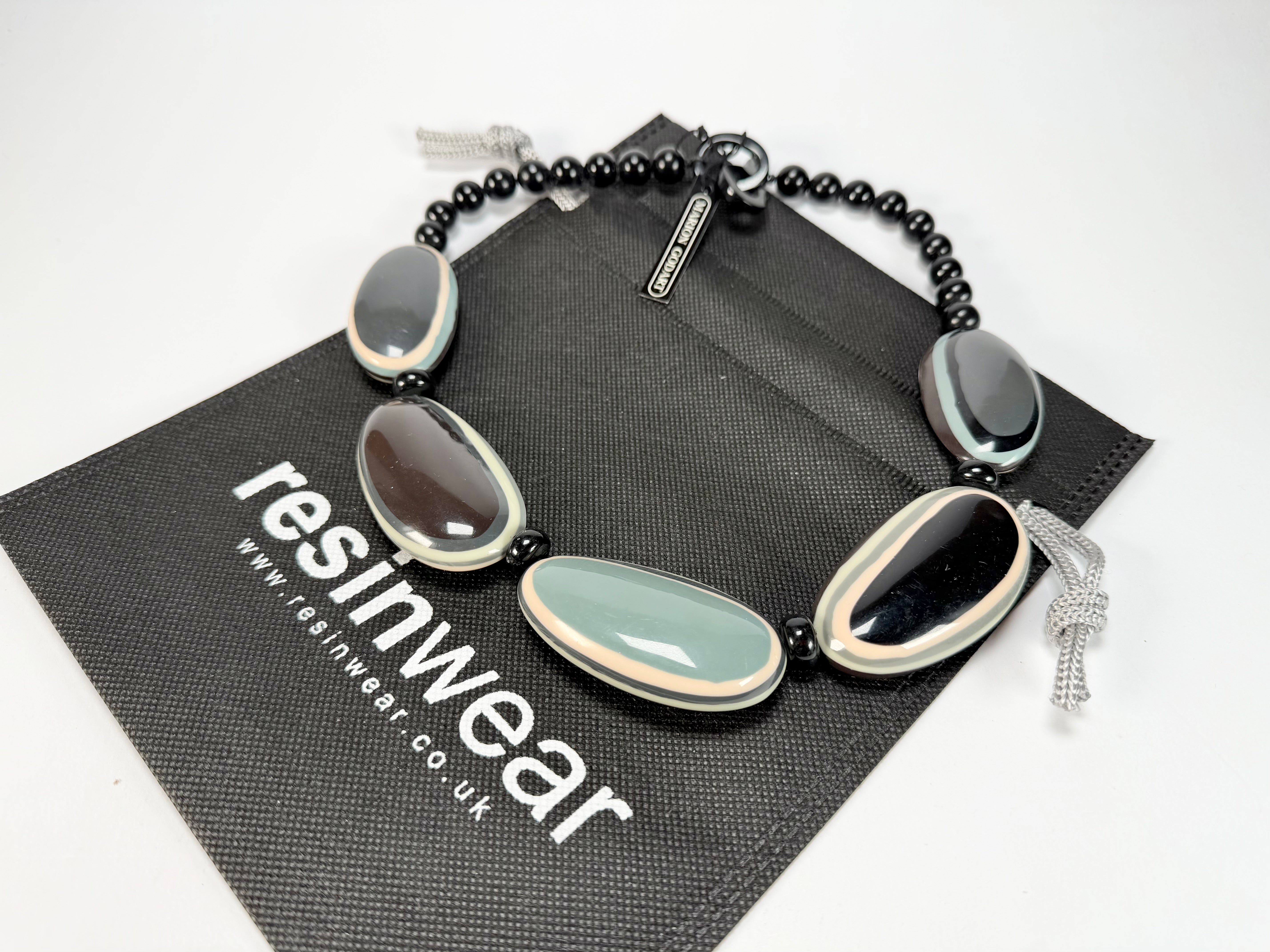 Marion Godart - BSX "Ovales Allongés" Neutral Mix Resin Necklace