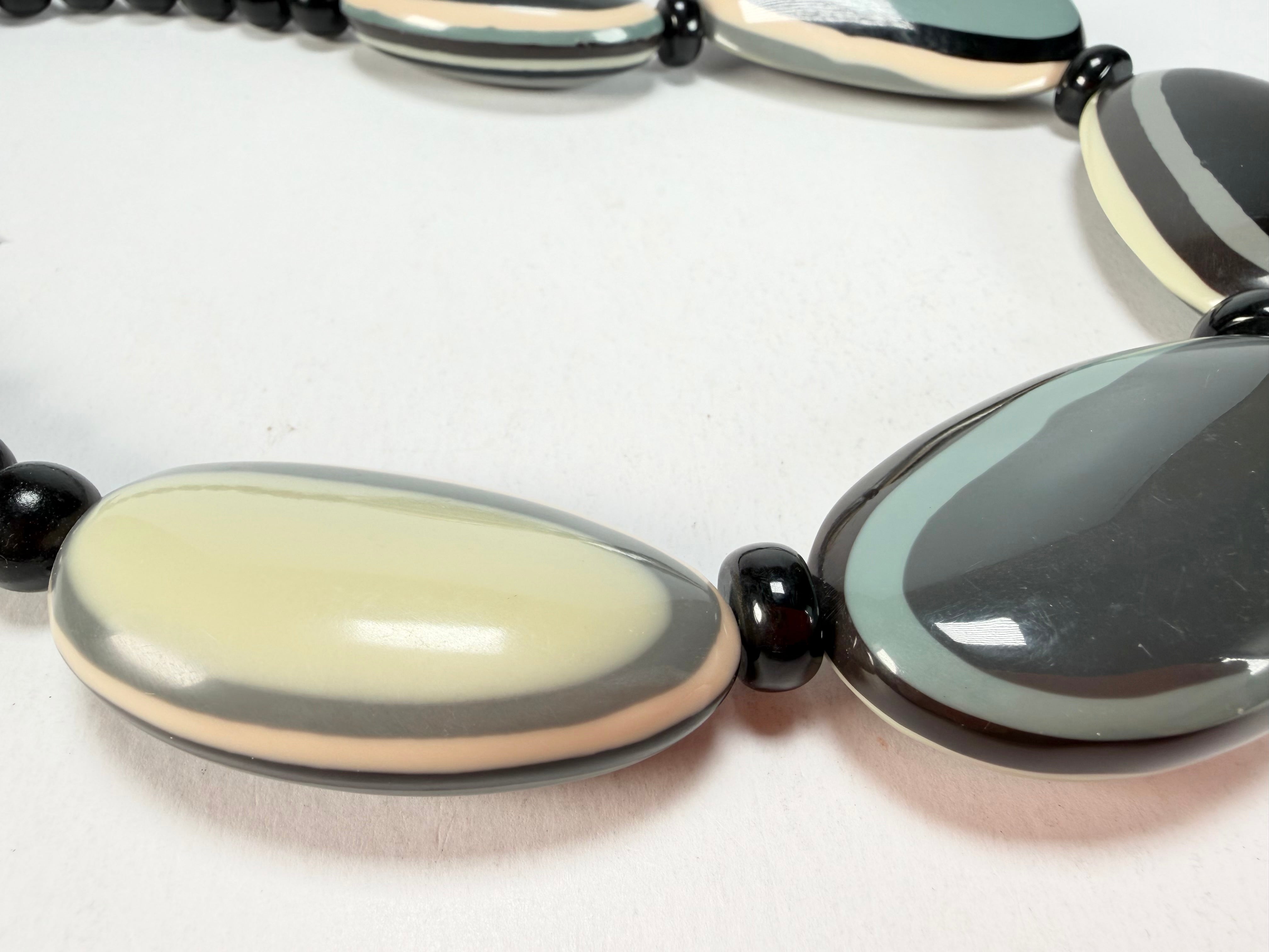 Marion Godart - BSX "Ovales Allongés" Neutral Mix Resin Necklace