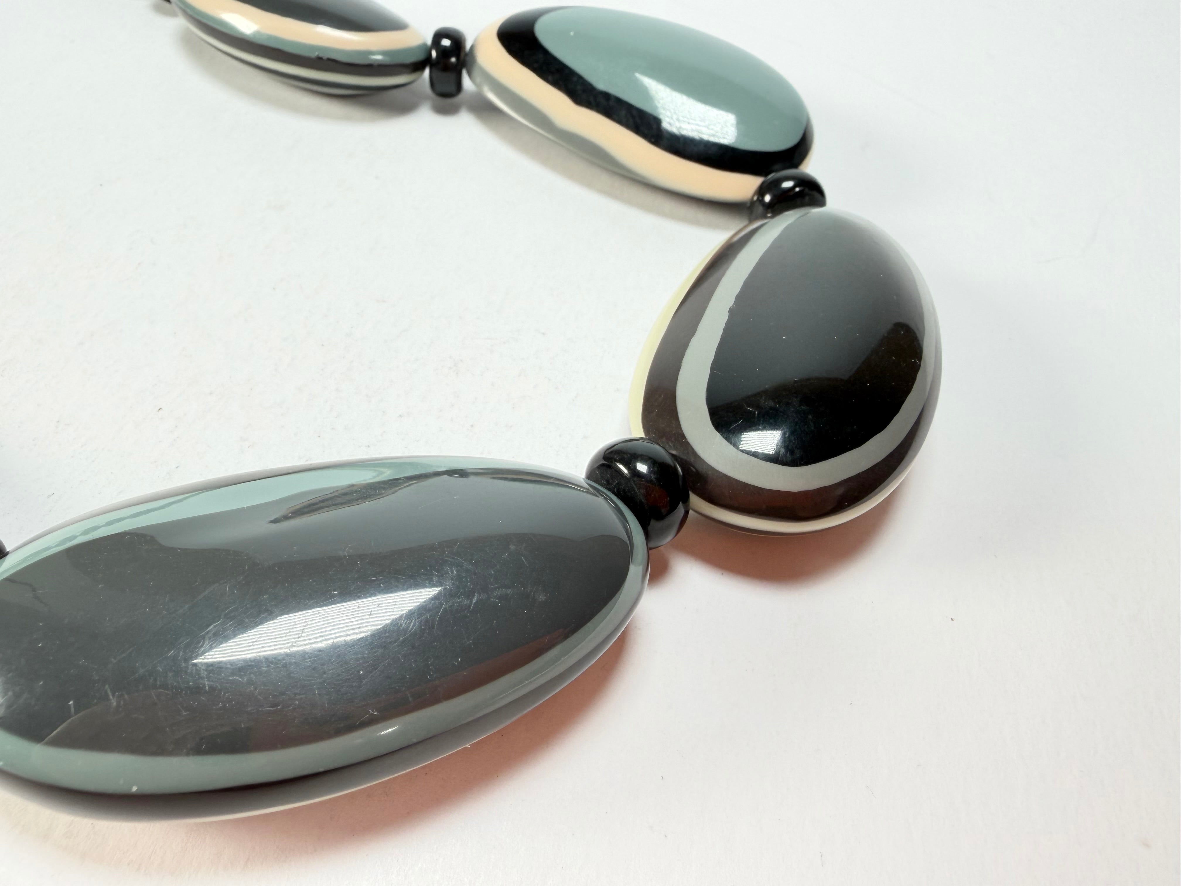 Marion Godart - BSX "Ovales Allongés" Neutral Mix Resin Necklace