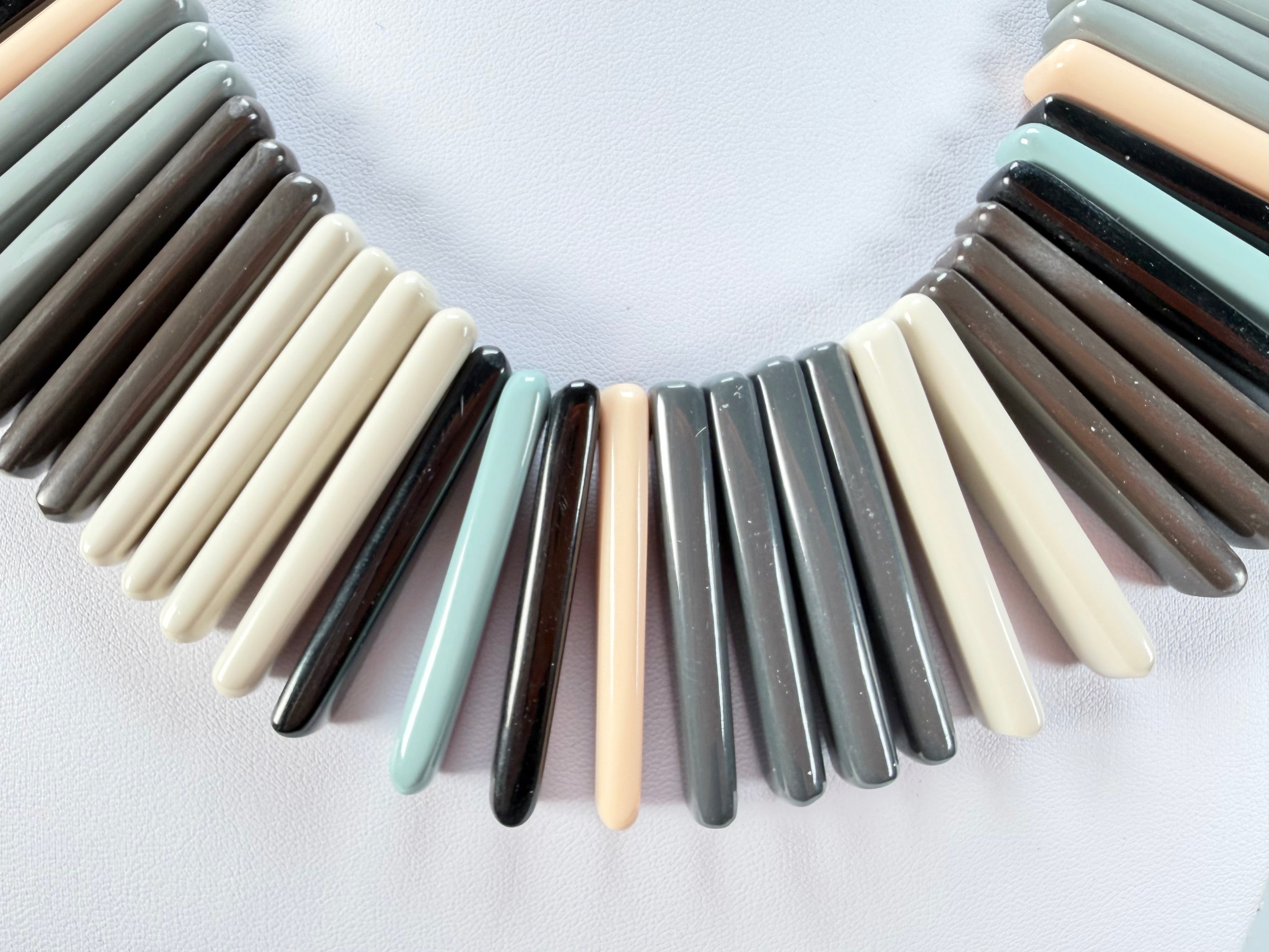 Marion Godart - Natural "Roi De La Tribu" Neutral Mix Resin Necklace